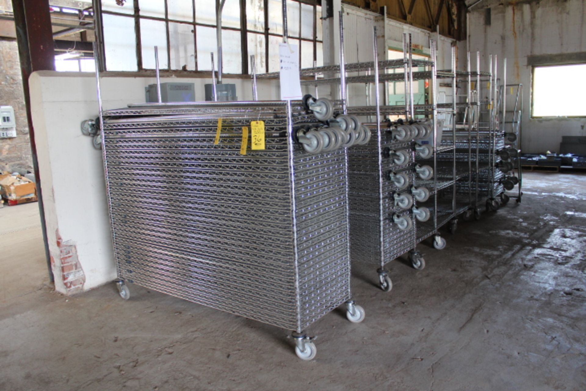 24' X 72' PORTABLE METRO CARTS WITH 4-SHELVES PER