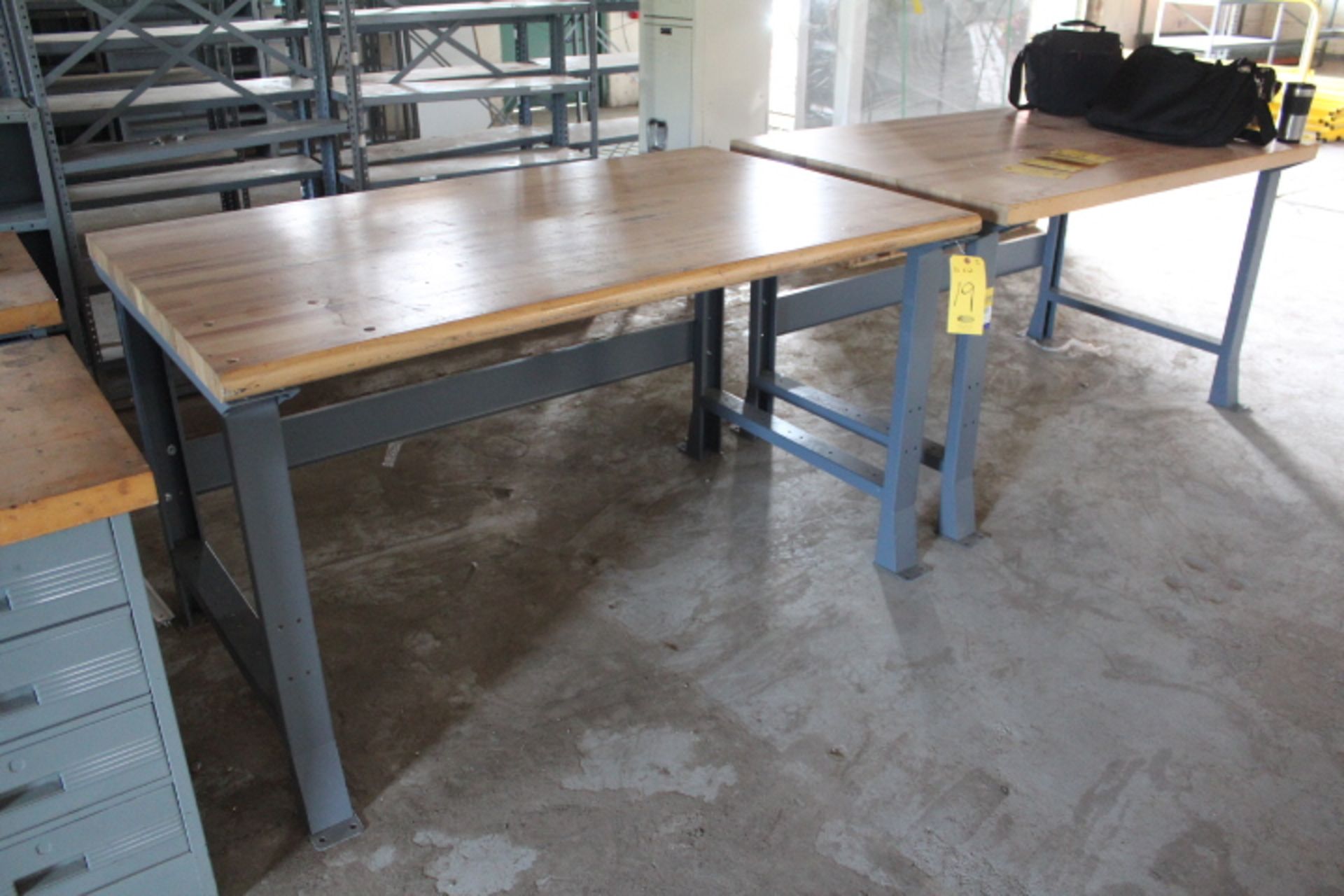 36" X 60" WOOD TOP WORK TABLES