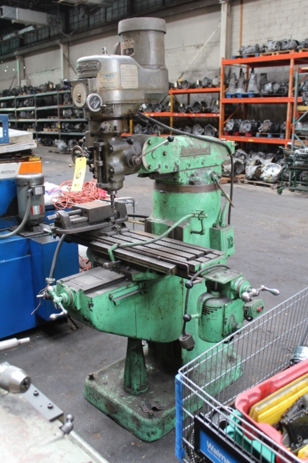 BRIDGEPORT J-HEAD VARIABLE SPEED VERTICAL MILL WITH MILLING VISE, PF TABLE S/N 12BR45439 - Image 2 of 2