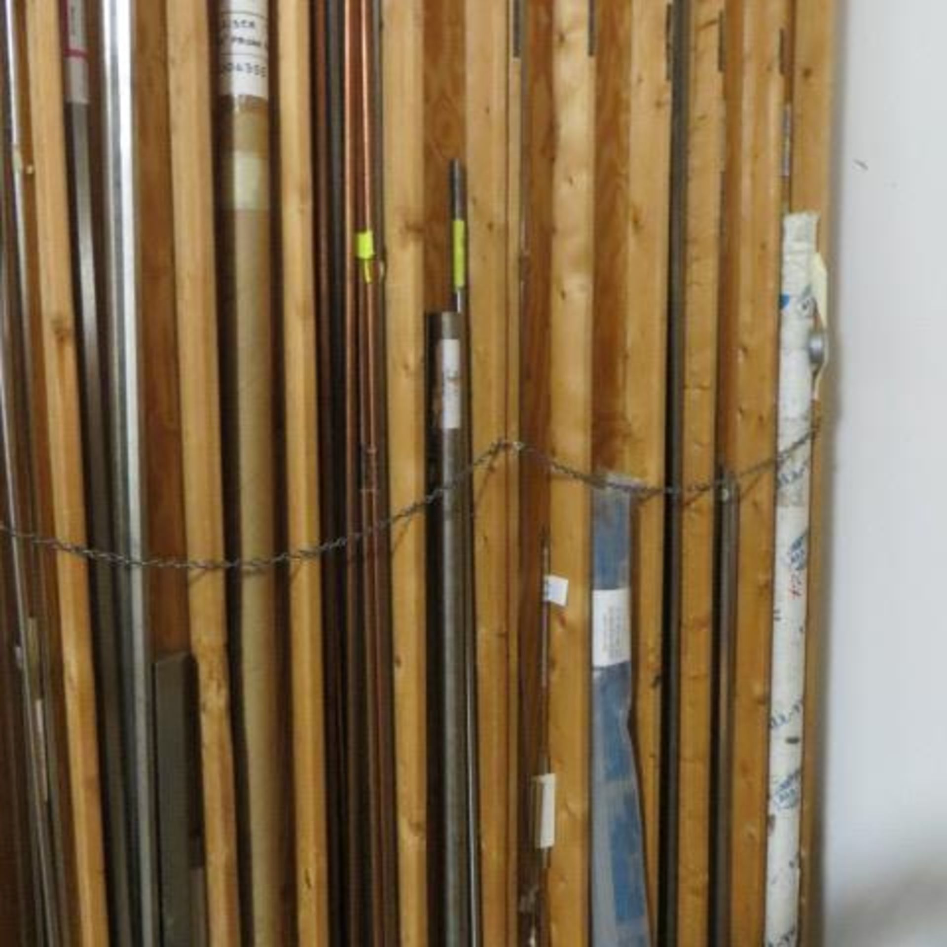 COPPER, ALUM, SS, BRASS AND STEEL ROD AND RACK - Image 7 of 8