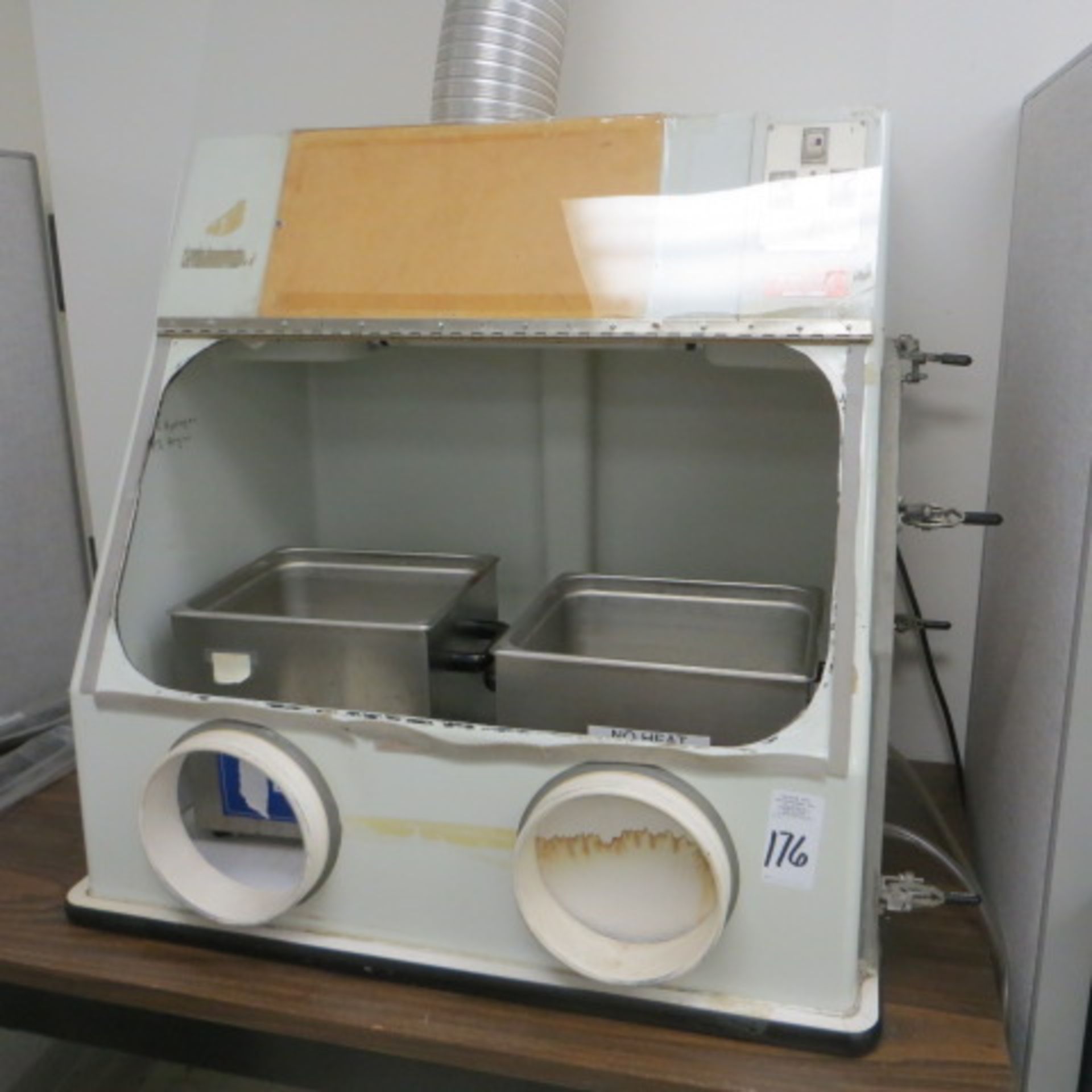 BENCH TOP HOOD WITH 2-ULTRASONIC CLEANERS AS-IS