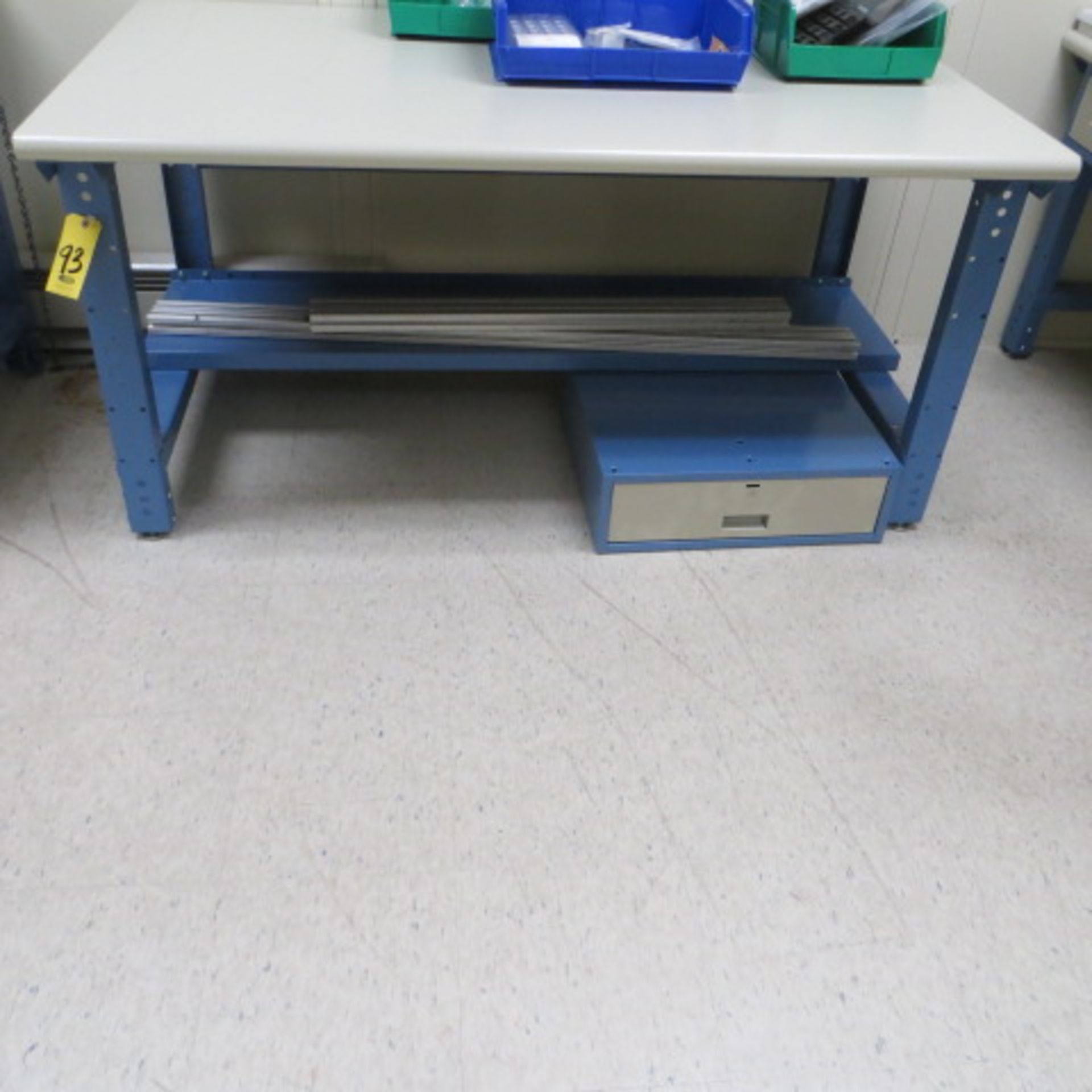60' 7 72" ELECTRONIC WORK BENCHES W/ DRAWERS