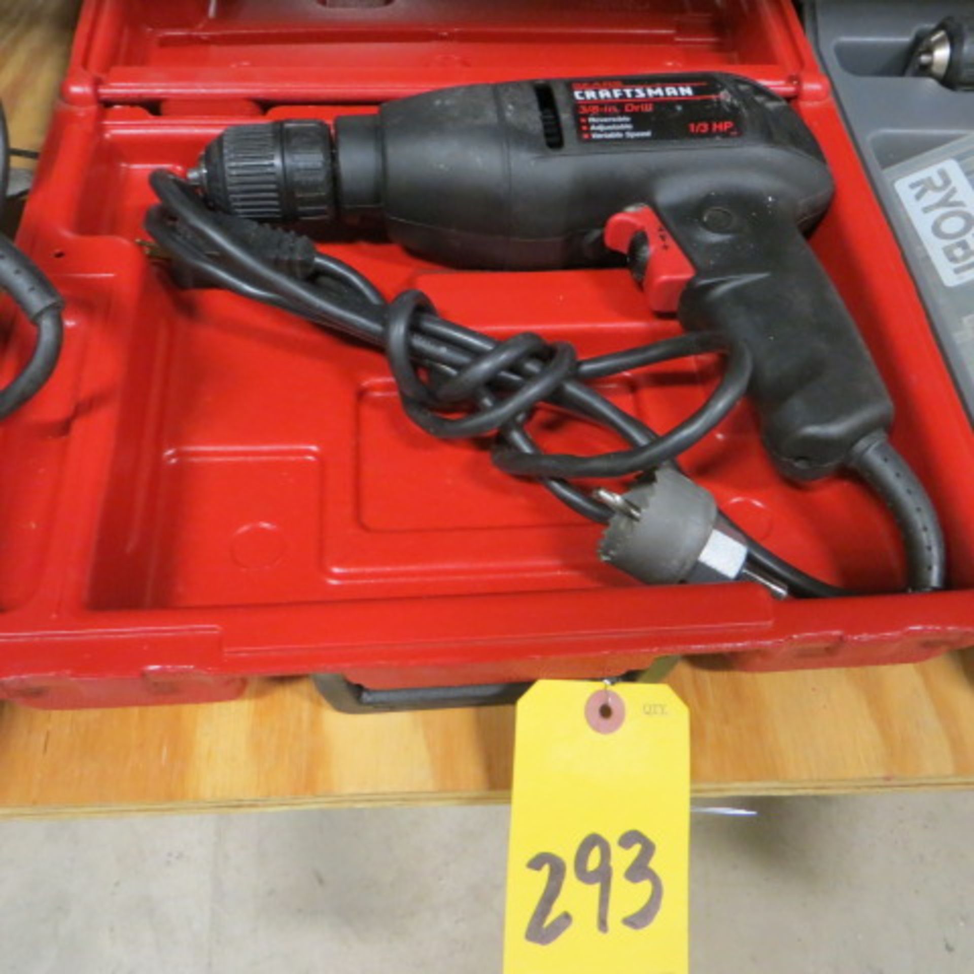 CRAFTSMAN 3/8 IN ELECTRIC REV DRILL