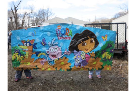 Dora the Explorer Artwork for 13 x 13 Inflatable Location: West Warwick