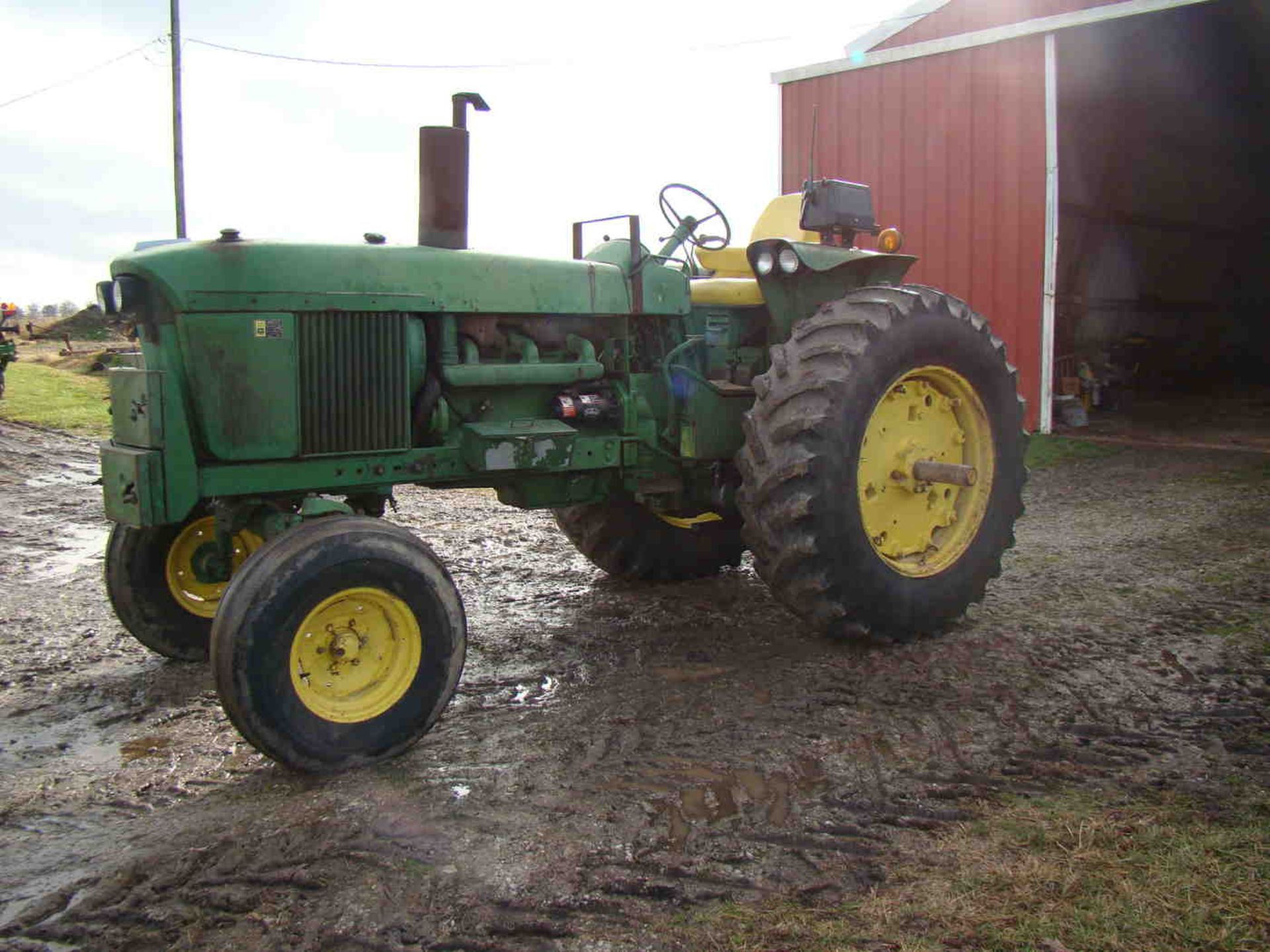 1970 John Deere 4020 diesel, wf, serial T21320564R, synchro shift, 10,621 hrs, newer injectors and - Image 7 of 13