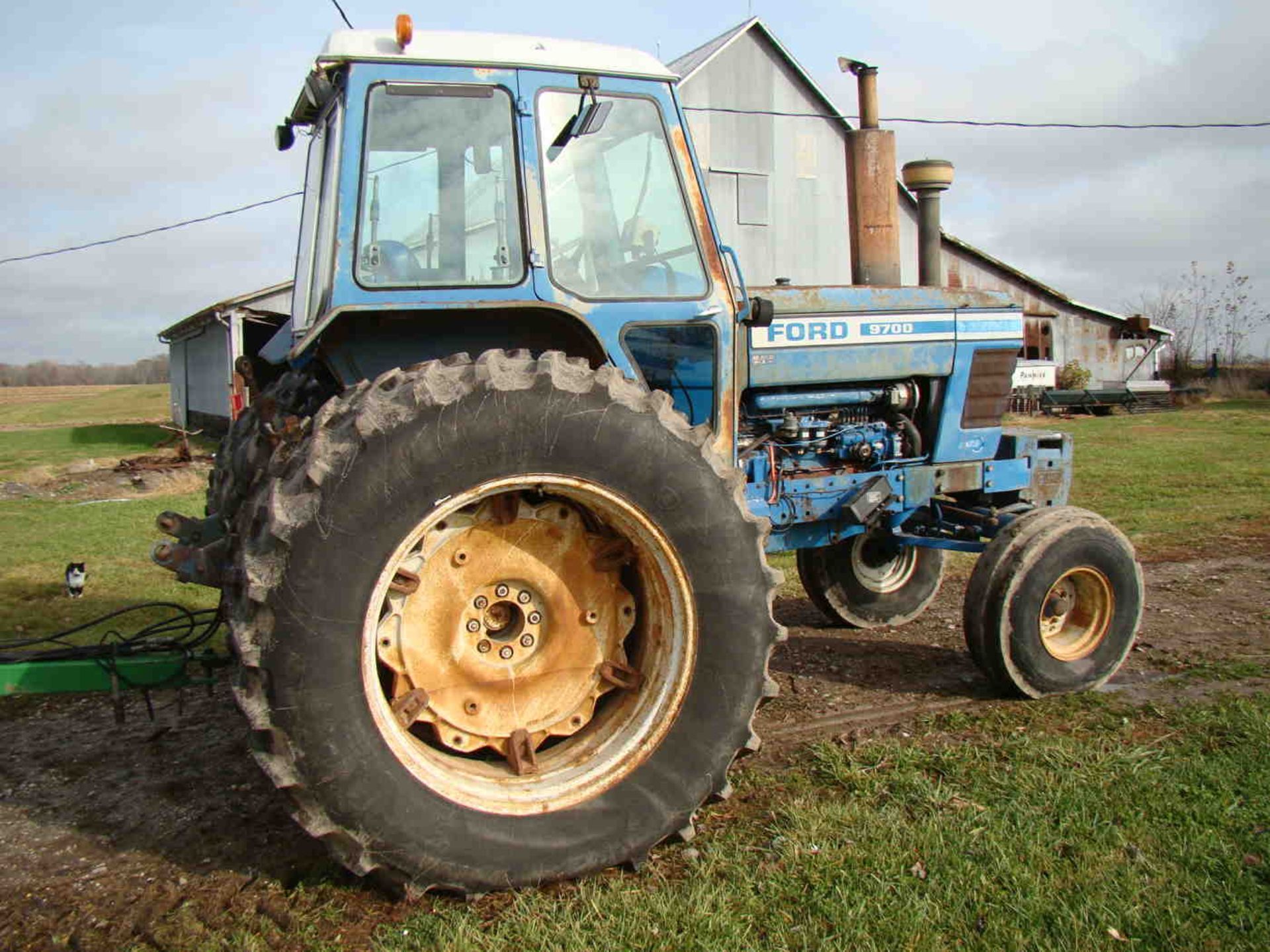 1978 Ford 9700 2wd tractor 8,272 hrs, w/duals Firestone 18.4-38, serial H2577B - Image 4 of 9