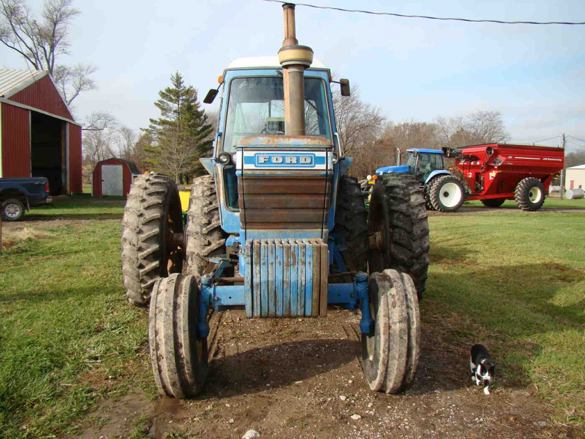 1978 Ford 9700 2wd tractor 8,272 hrs, w/duals Firestone 18.4-38, serial H2577B - Image 6 of 9