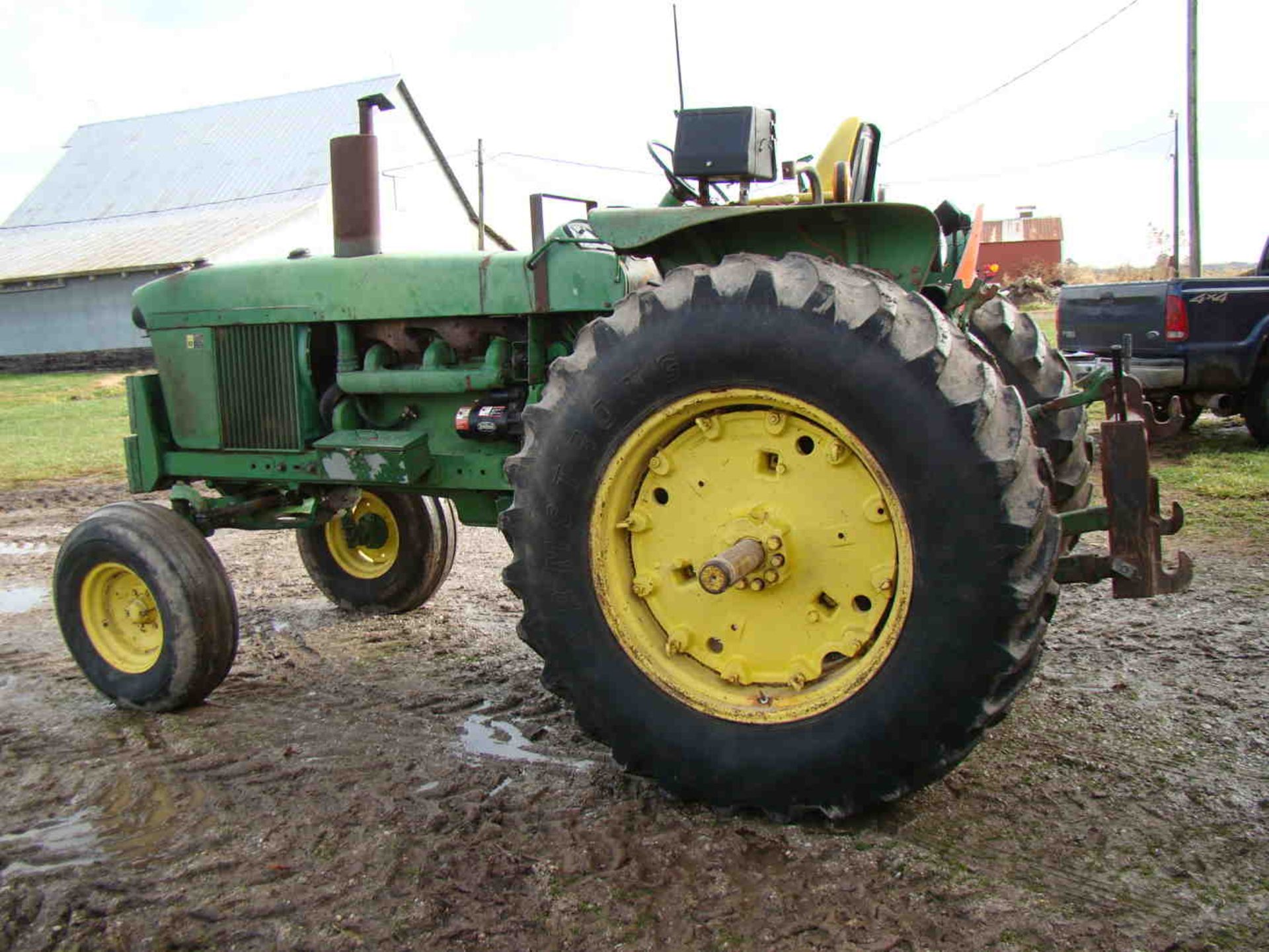 1970 John Deere 4020 diesel, wf, serial T21320564R, synchro shift, 10,621 hrs, newer injectors and - Image 6 of 13