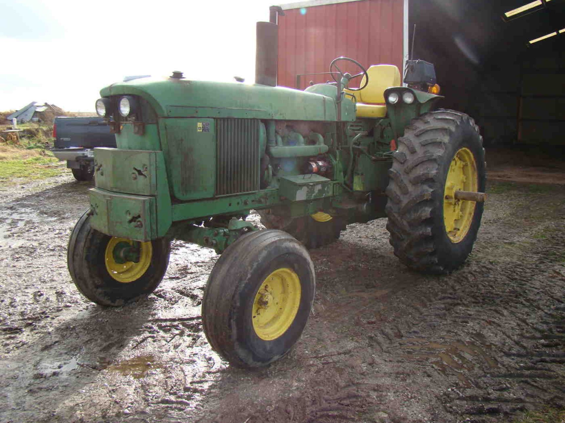 1970 John Deere 4020 diesel, wf, serial T21320564R, synchro shift, 10,621 hrs, newer injectors and - Image 8 of 13