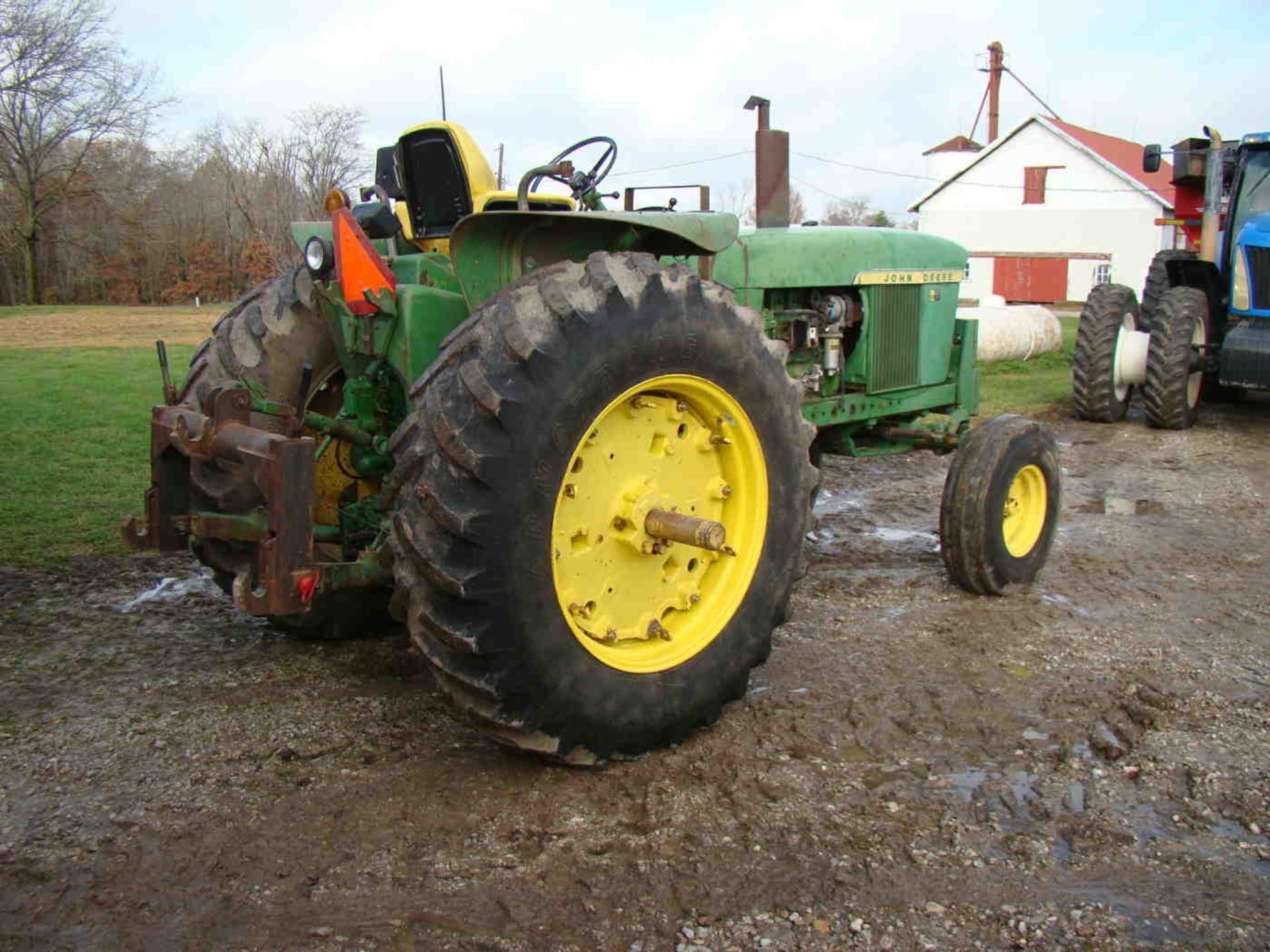 1970 John Deere 4020 diesel, wf, serial T21320564R, synchro shift, 10,621 hrs, newer injectors and - Image 3 of 13