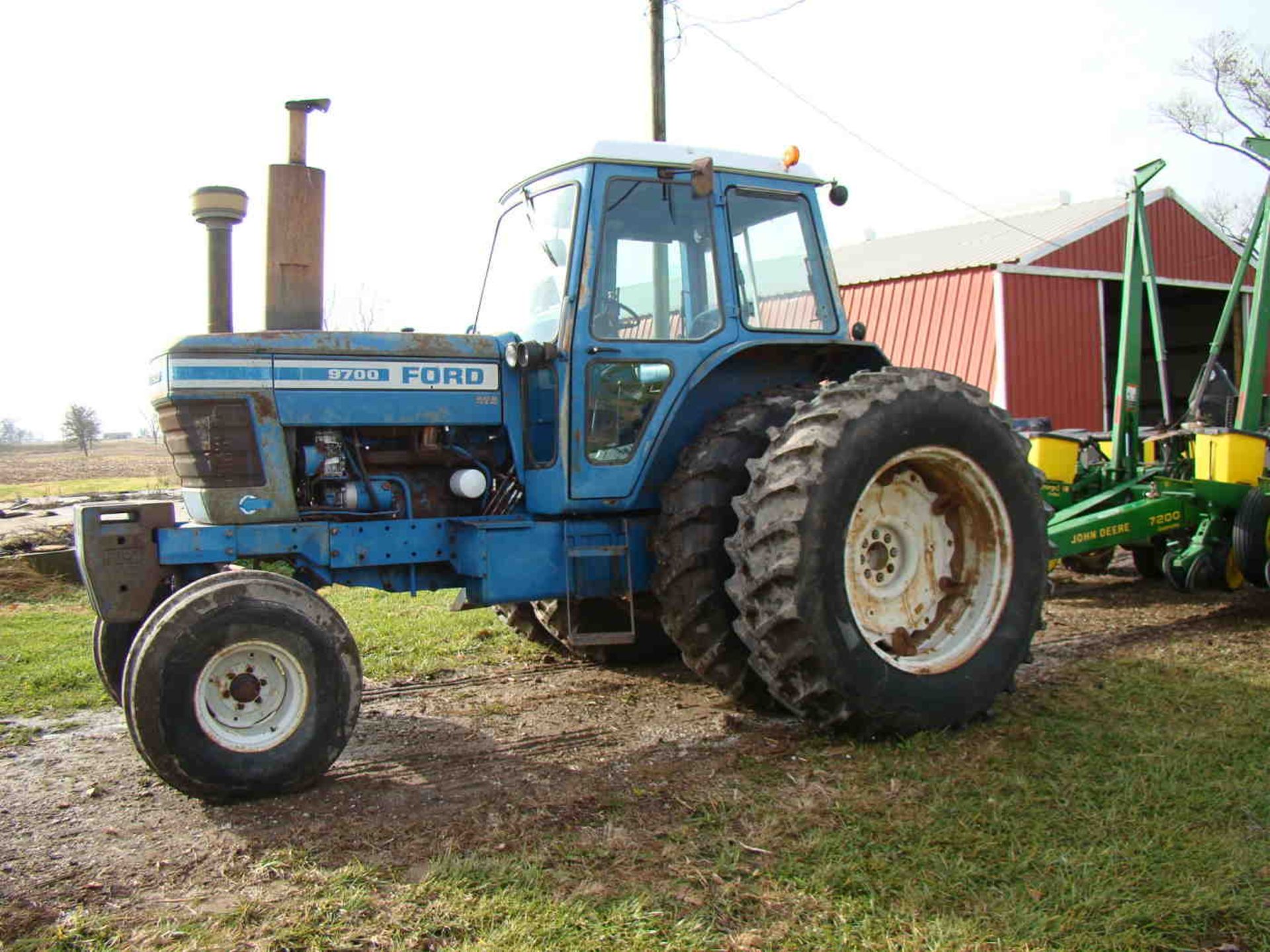 1978 Ford 9700 2wd tractor 8,272 hrs, w/duals Firestone 18.4-38, serial H2577B - Image 8 of 9