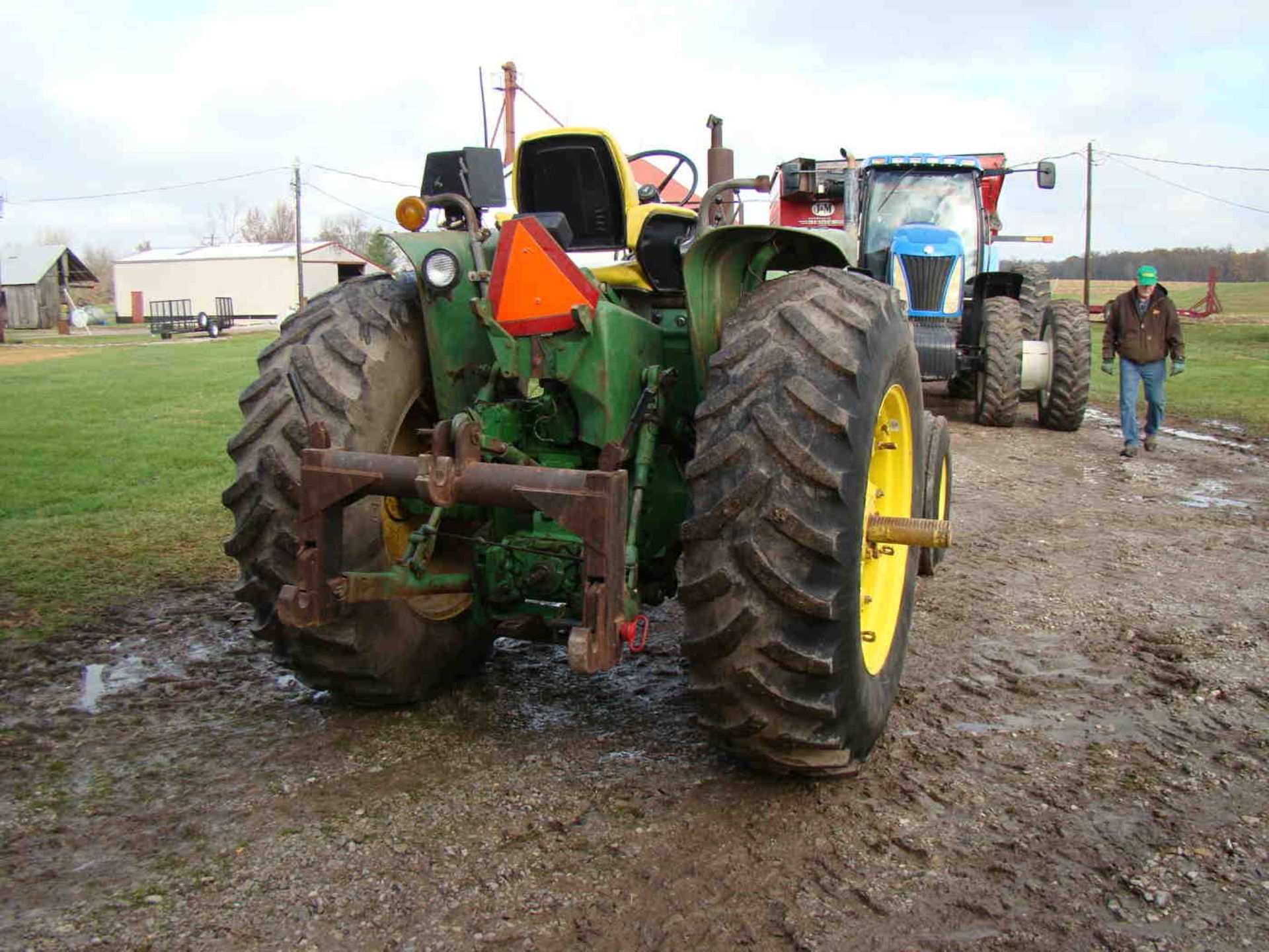 1970 John Deere 4020 diesel, wf, serial T21320564R, synchro shift, 10,621 hrs, newer injectors and - Image 4 of 13