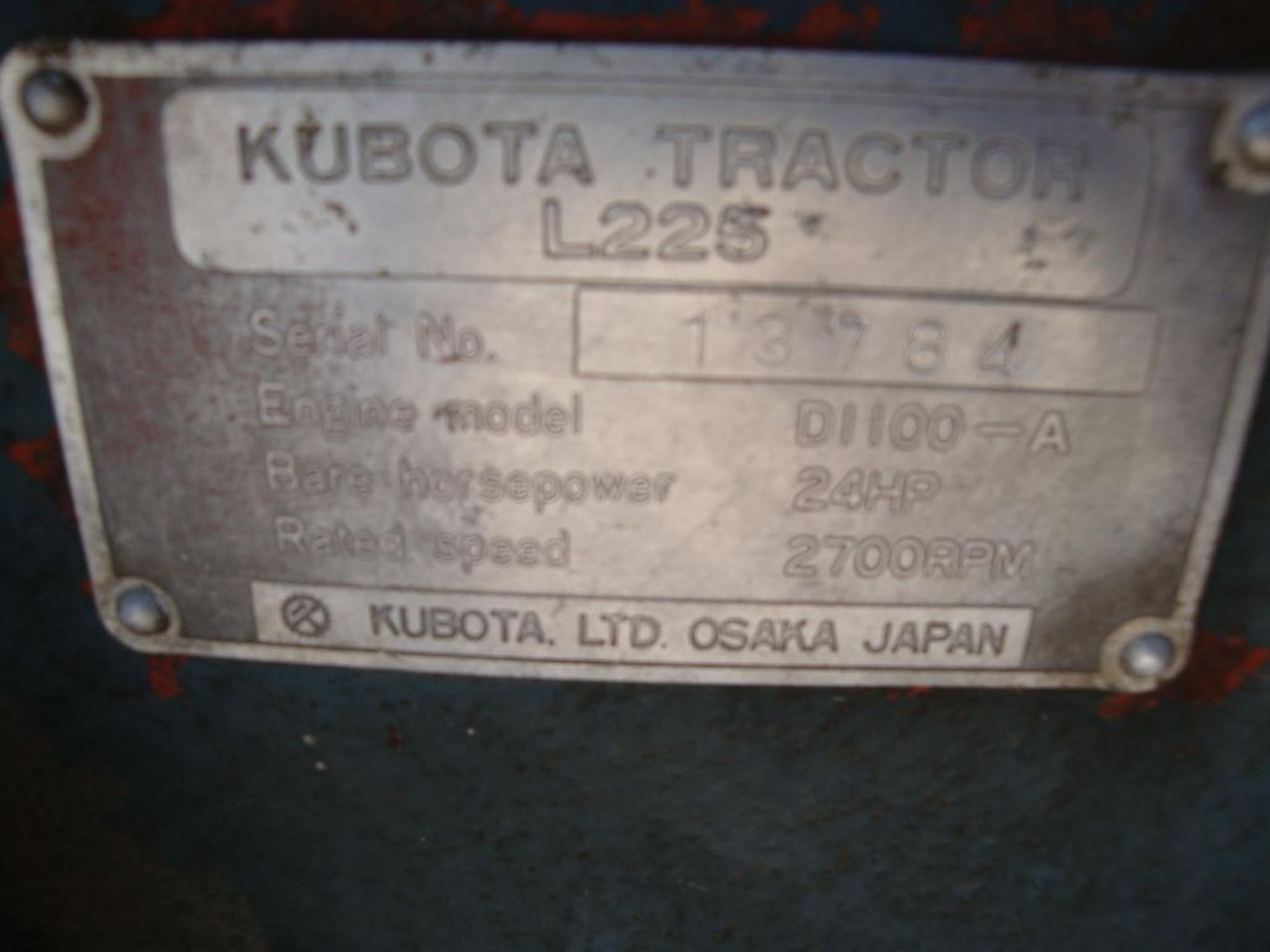 Kubota L225 riding mower - Image 9 of 14