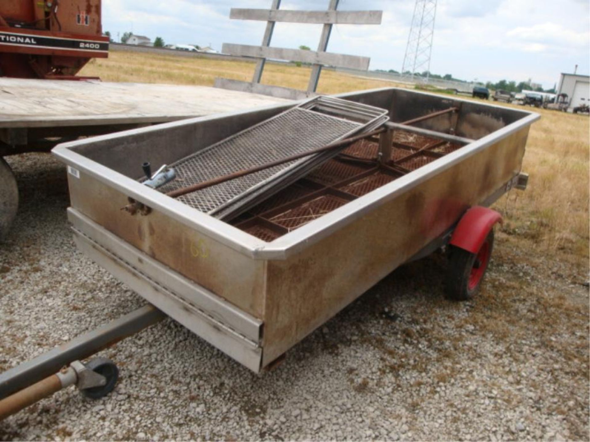 Stainless steel charcoal barbecue grill trailer4'x10' - Image 5 of 6