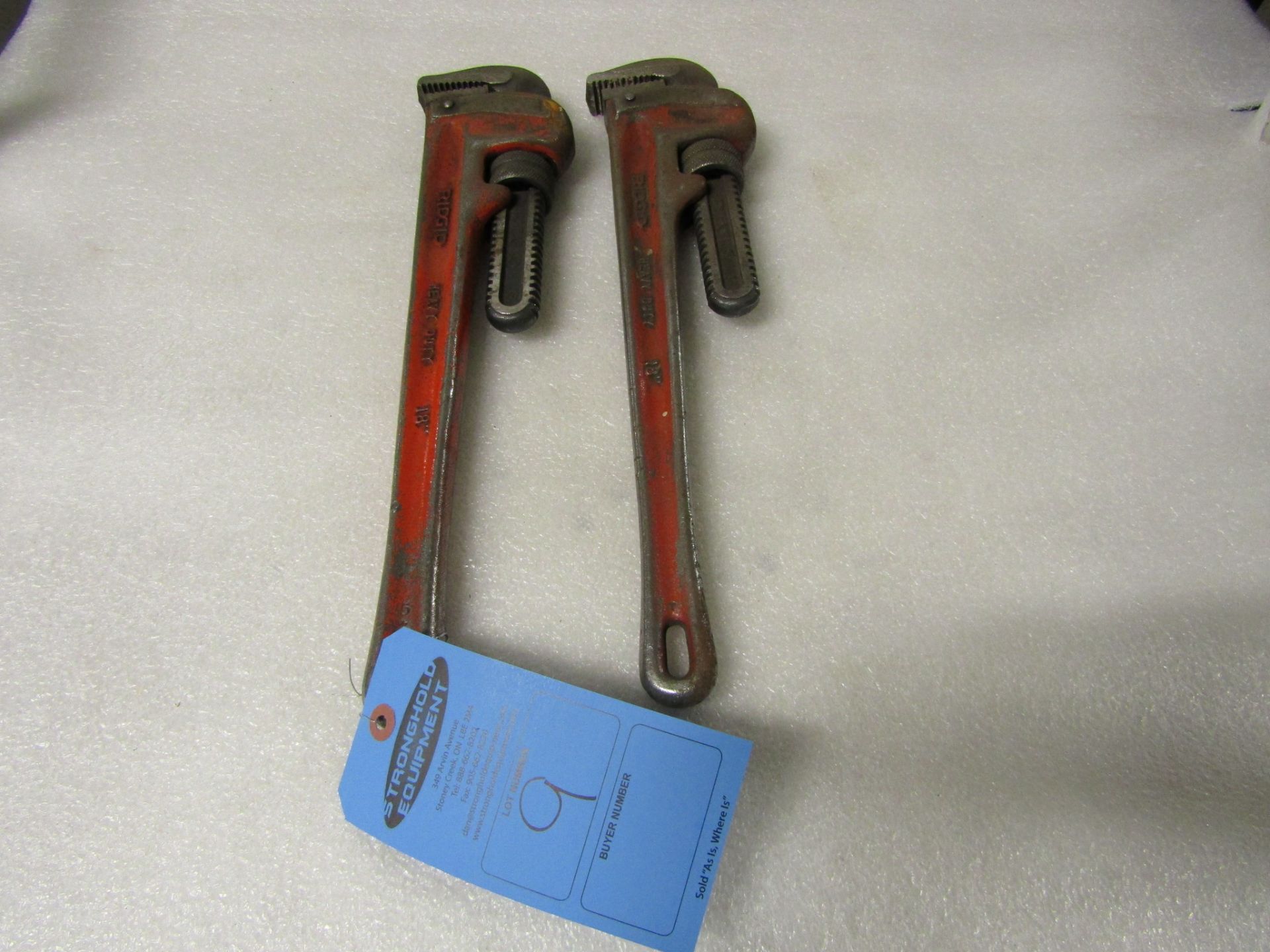 Lot of 3 Pipe Wrenches