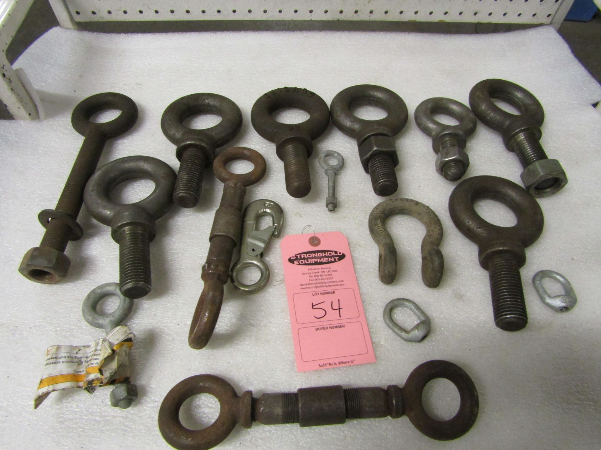 Lot of Heavy Duty Eye Bolts