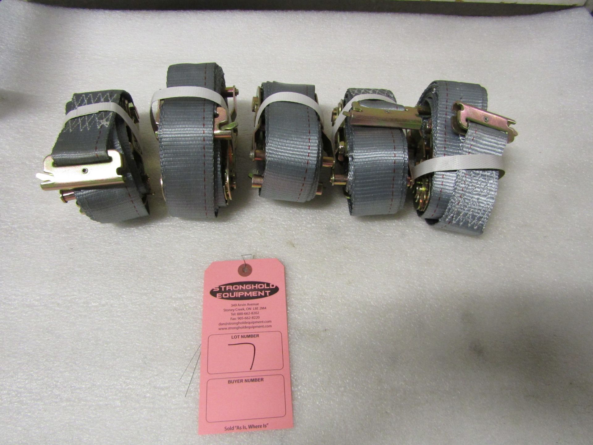 Lot of 5 (5 units) Tie Down Ratchet Straps for truck use 15' length BRAND NEW - Image 2 of 2