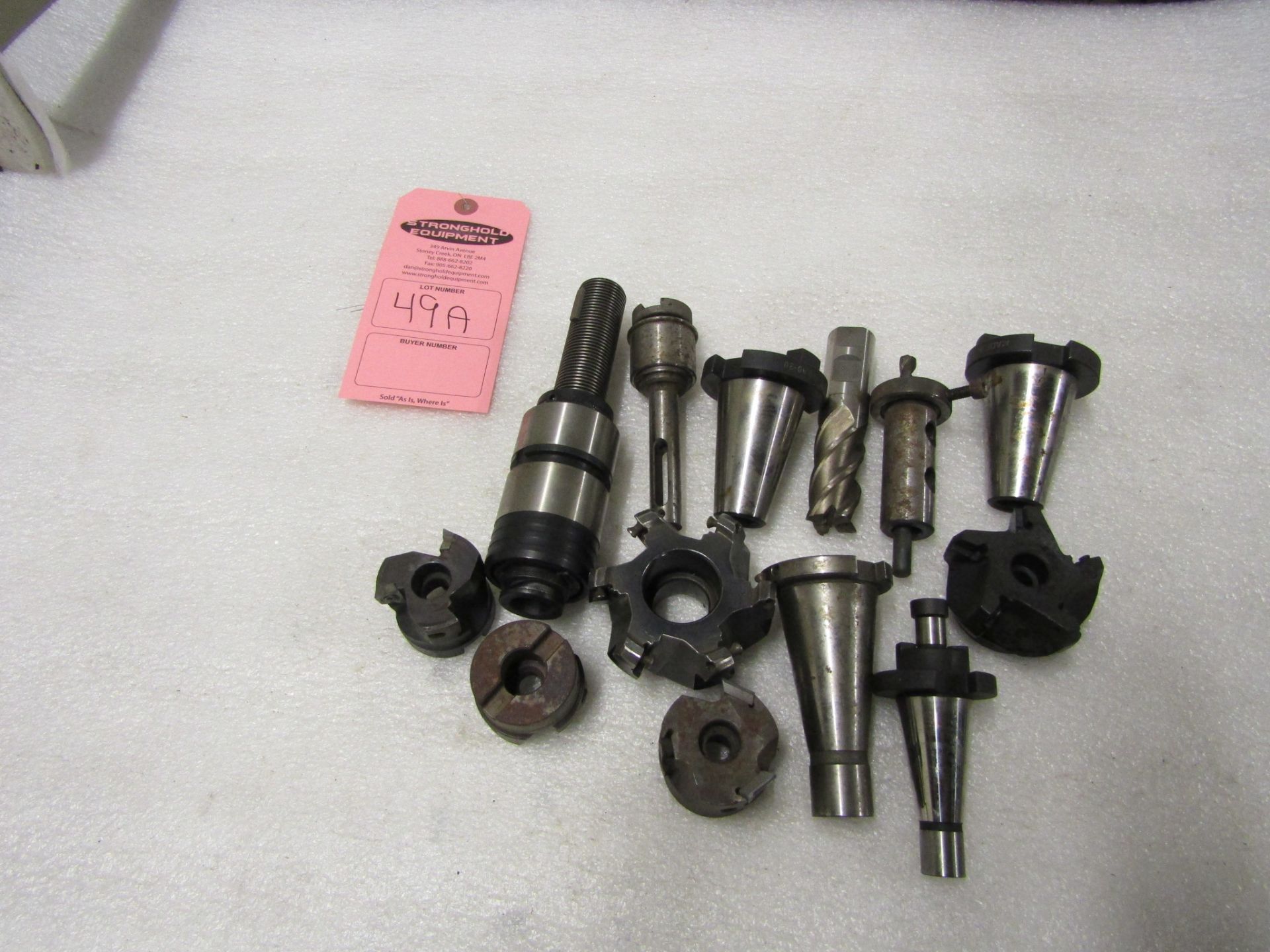 Lot of assorted CNC tooling with cutters and toolholders