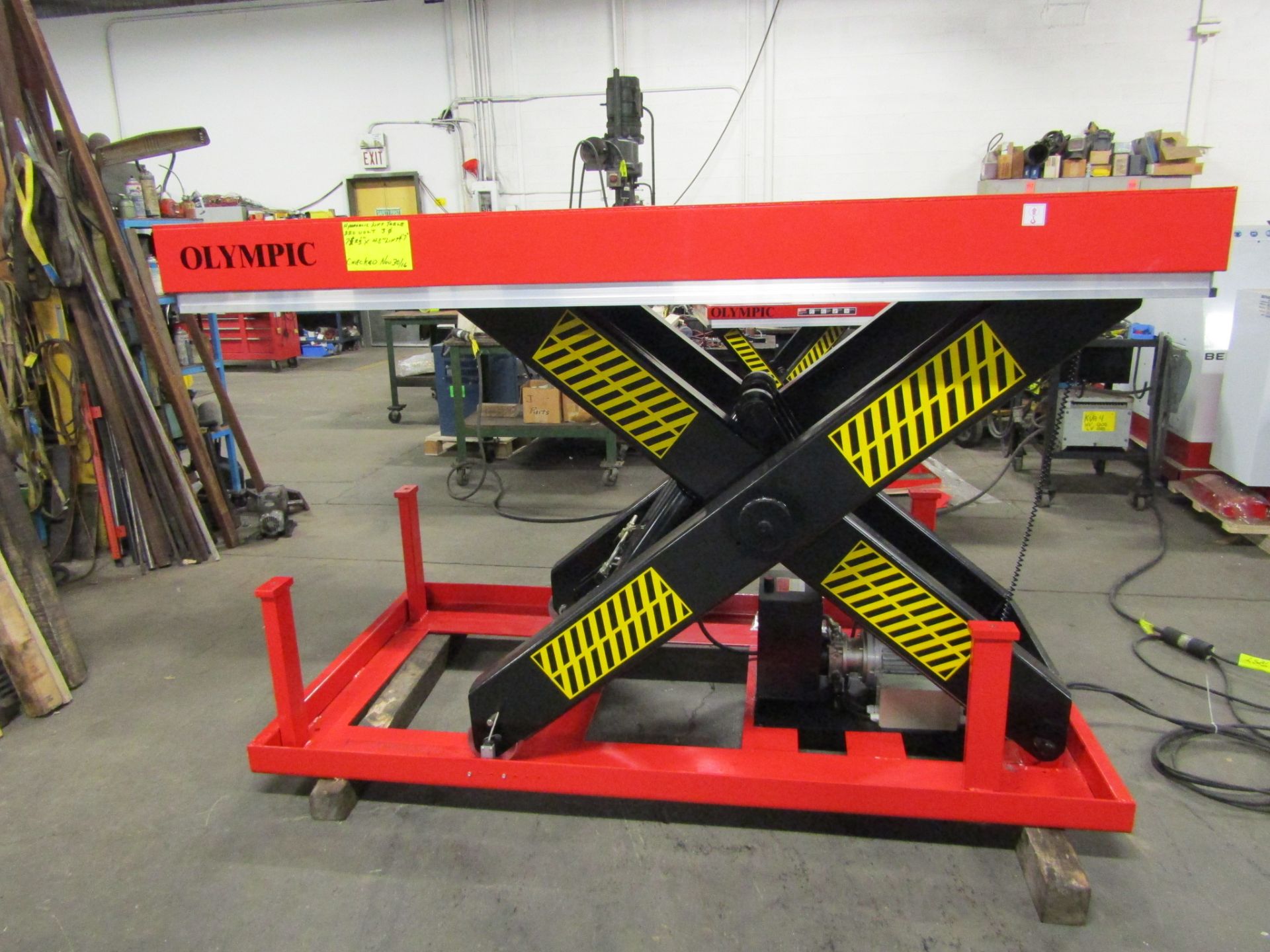 Olympic Hydraulic Lift Table 48" x 86" x 55" lift - 17500lbs capacity - UNUSED and MINT - 220V 3