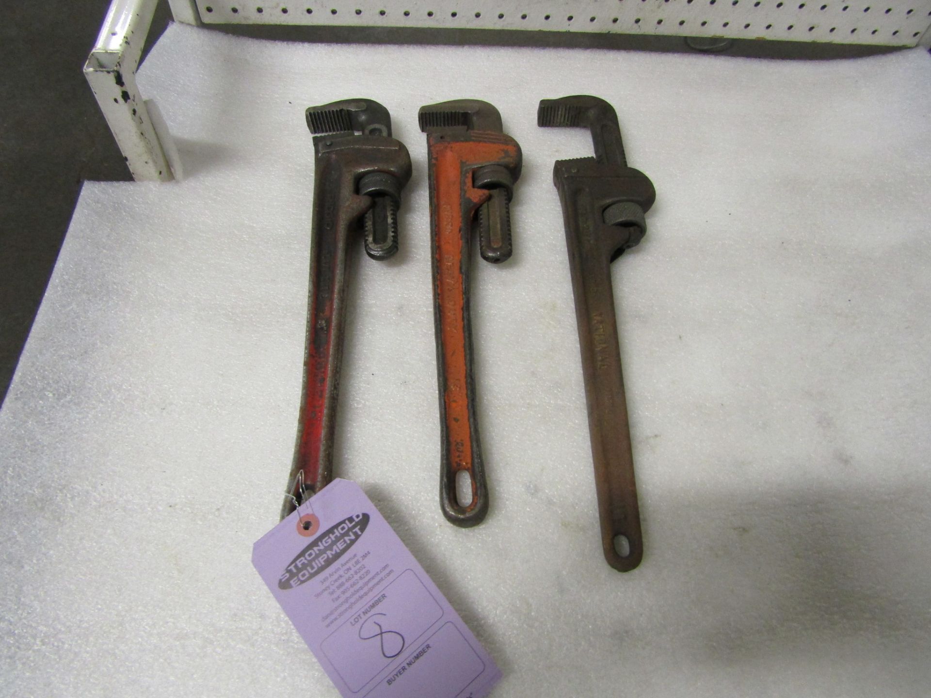 Lot of 3 Pipe Wrenches