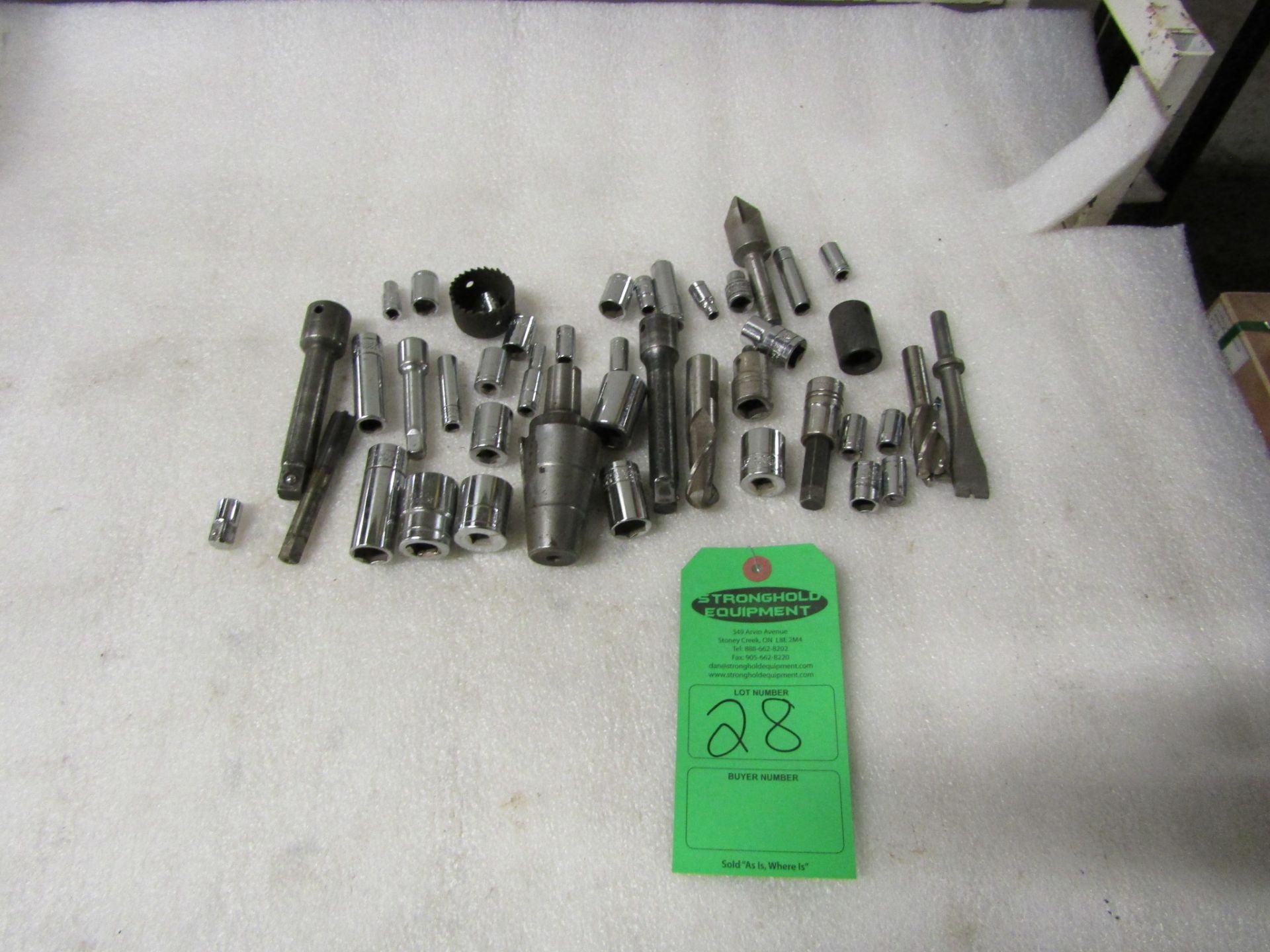 Lot of sockets and assorted attachments