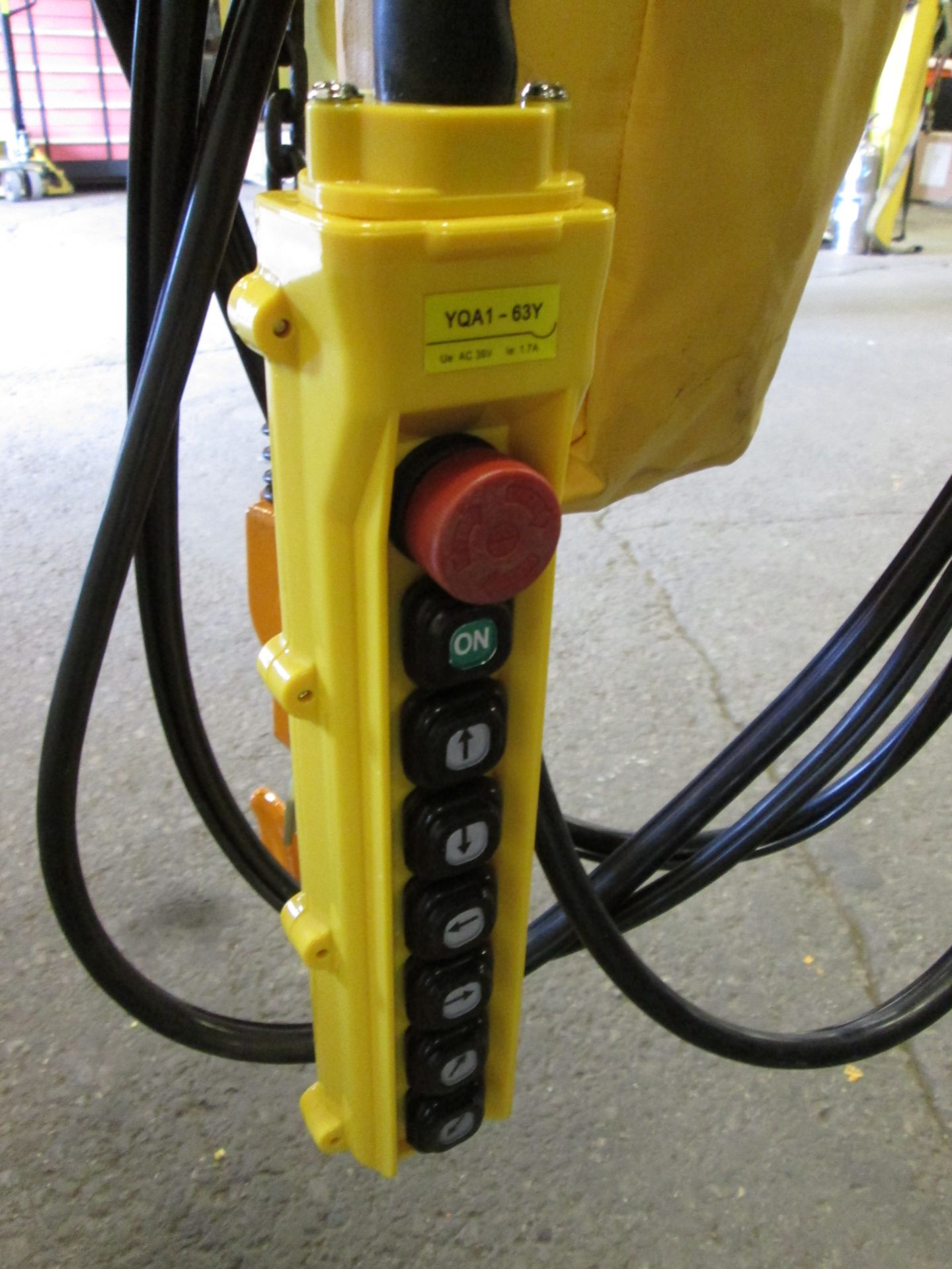 RW 2 Ton Electric chain hoist with power trolley and 8 button pendant controller - 220V - 20 foot - Image 3 of 3