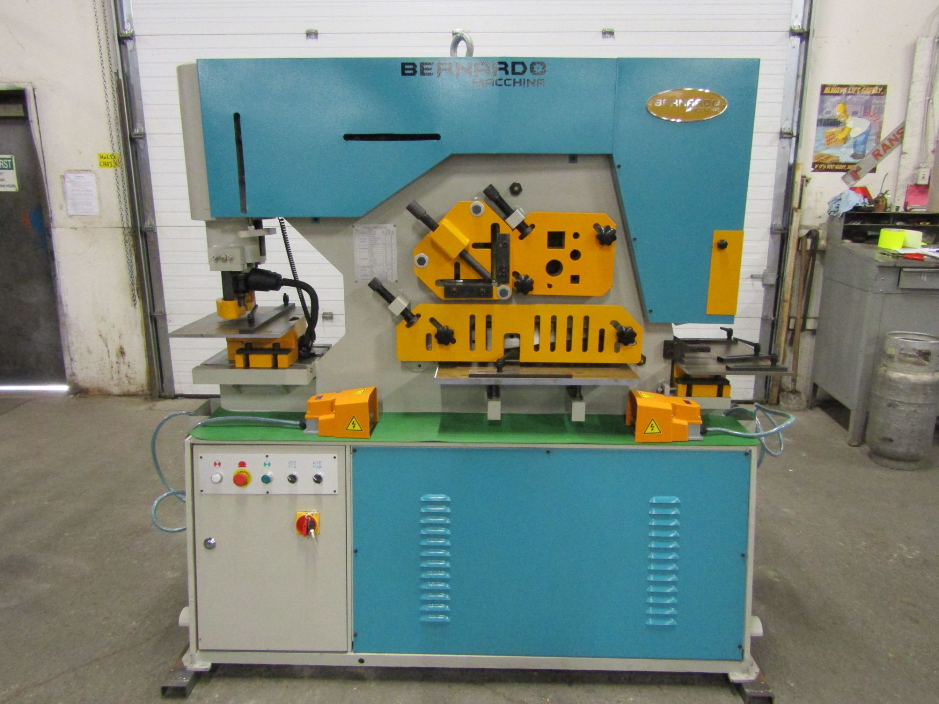Bernardo Macchina 95 Ton Capacity Hydraulic Ironworker - complete with dies and punches - Dual