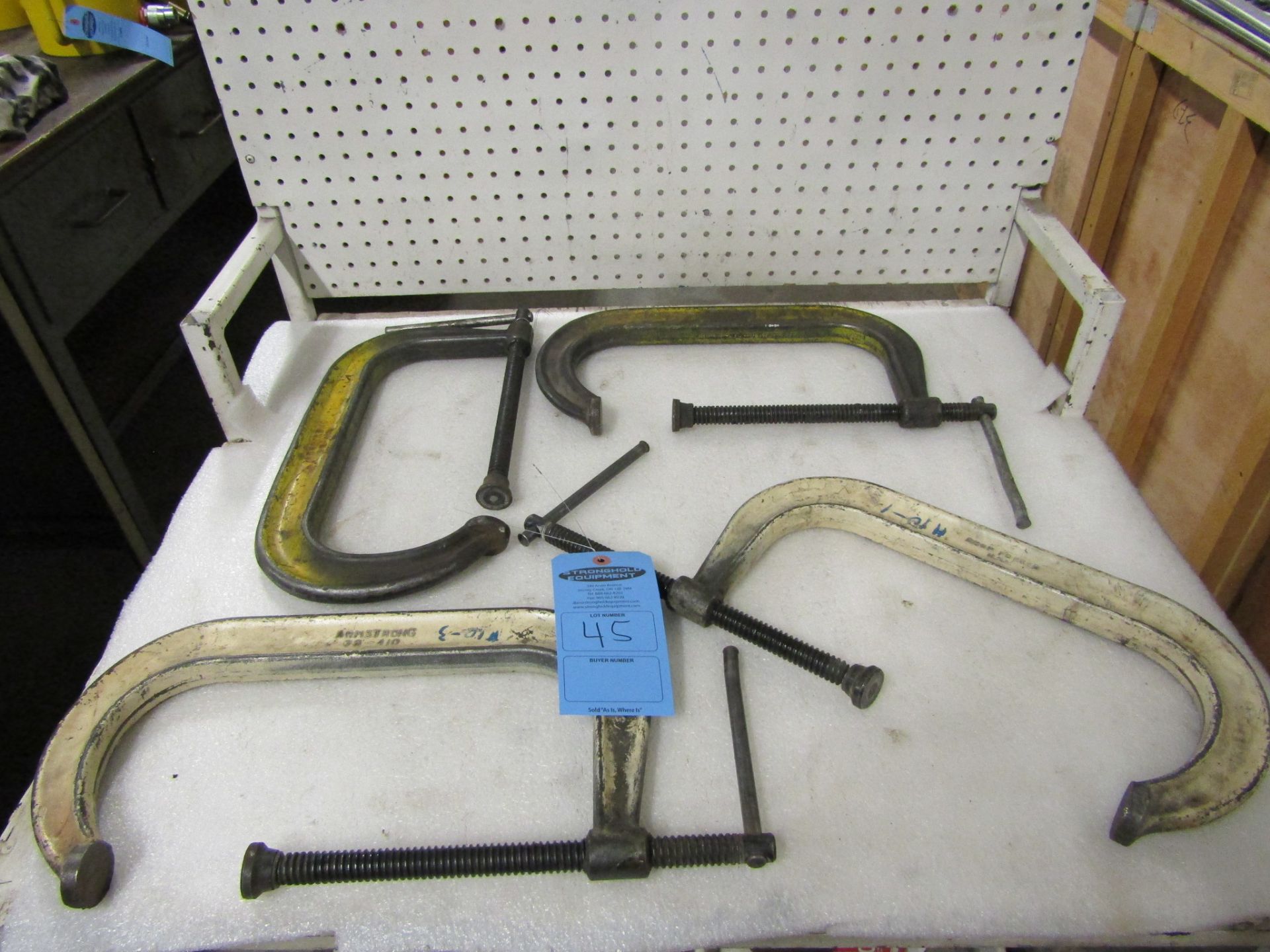 Lot of 4 (4 units) C-Clamps