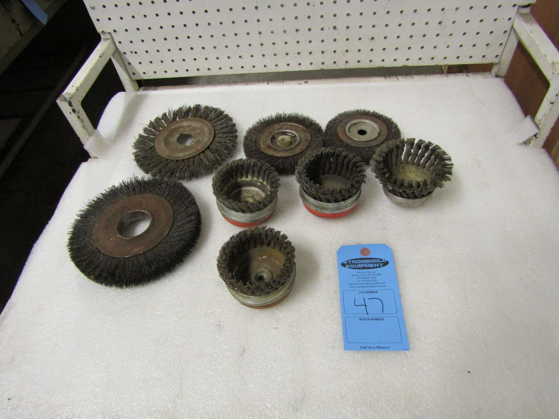 Lot of Steel wire brushes and grinder attachments