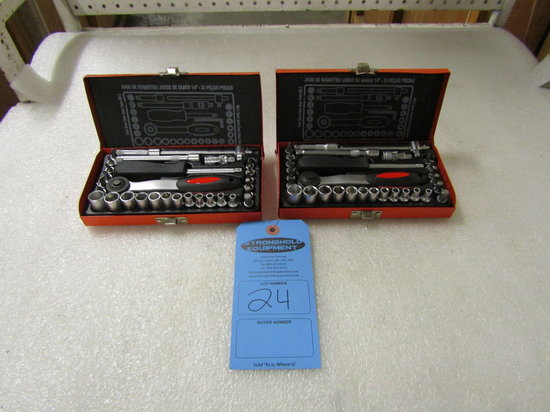 Lot of 2 complete Socket sets in cases - MINT / NEW
