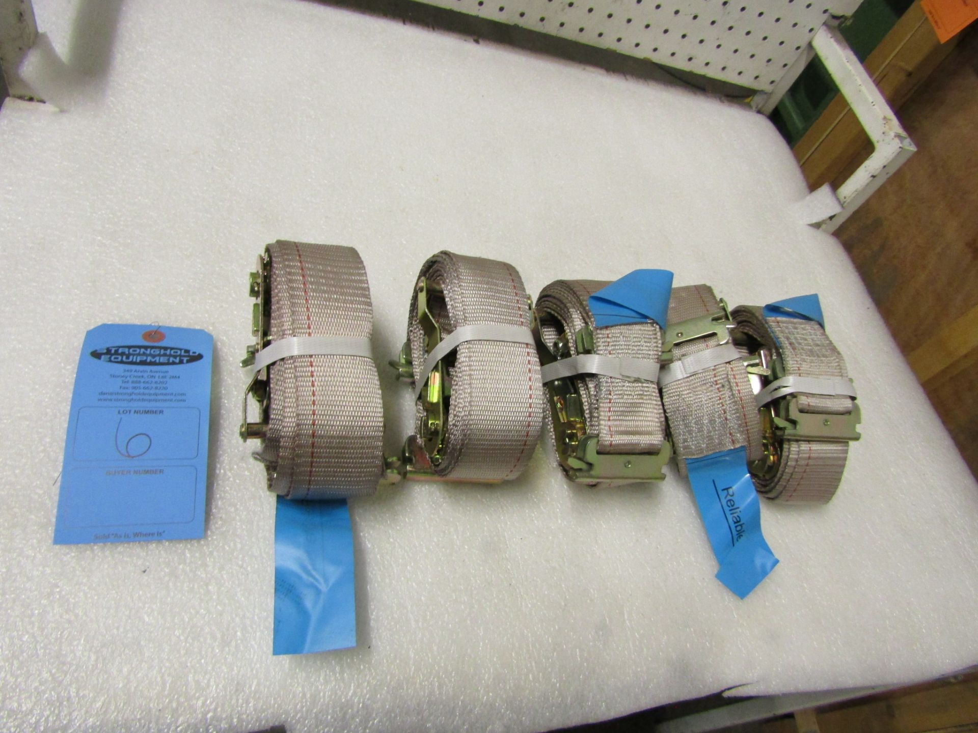 Lot of 5 (5 units) Tie Down Ratchet Straps for truck use 15' length BRAND NEW