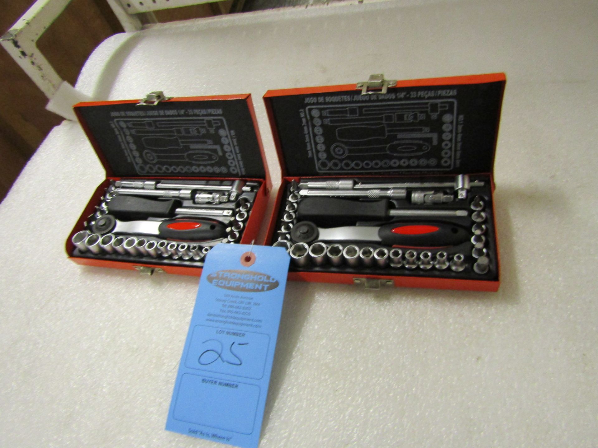 Lot of 2 complete Socket sets in cases - MINT / NEW