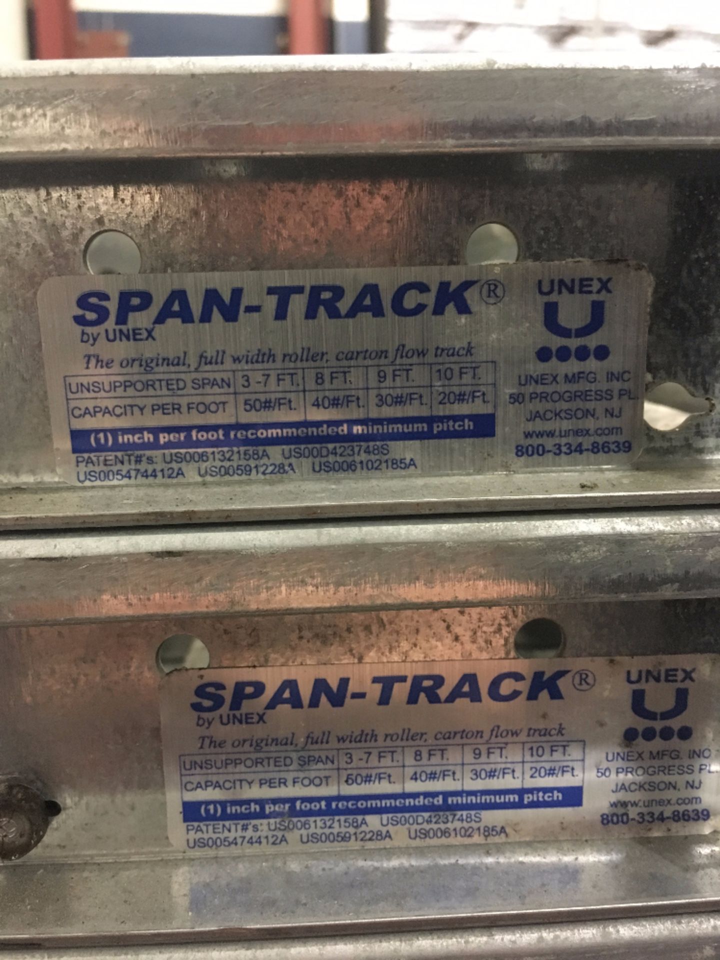 (63) UNEX Span-Track 36" x 9.5" Conveyors - Image 2 of 2