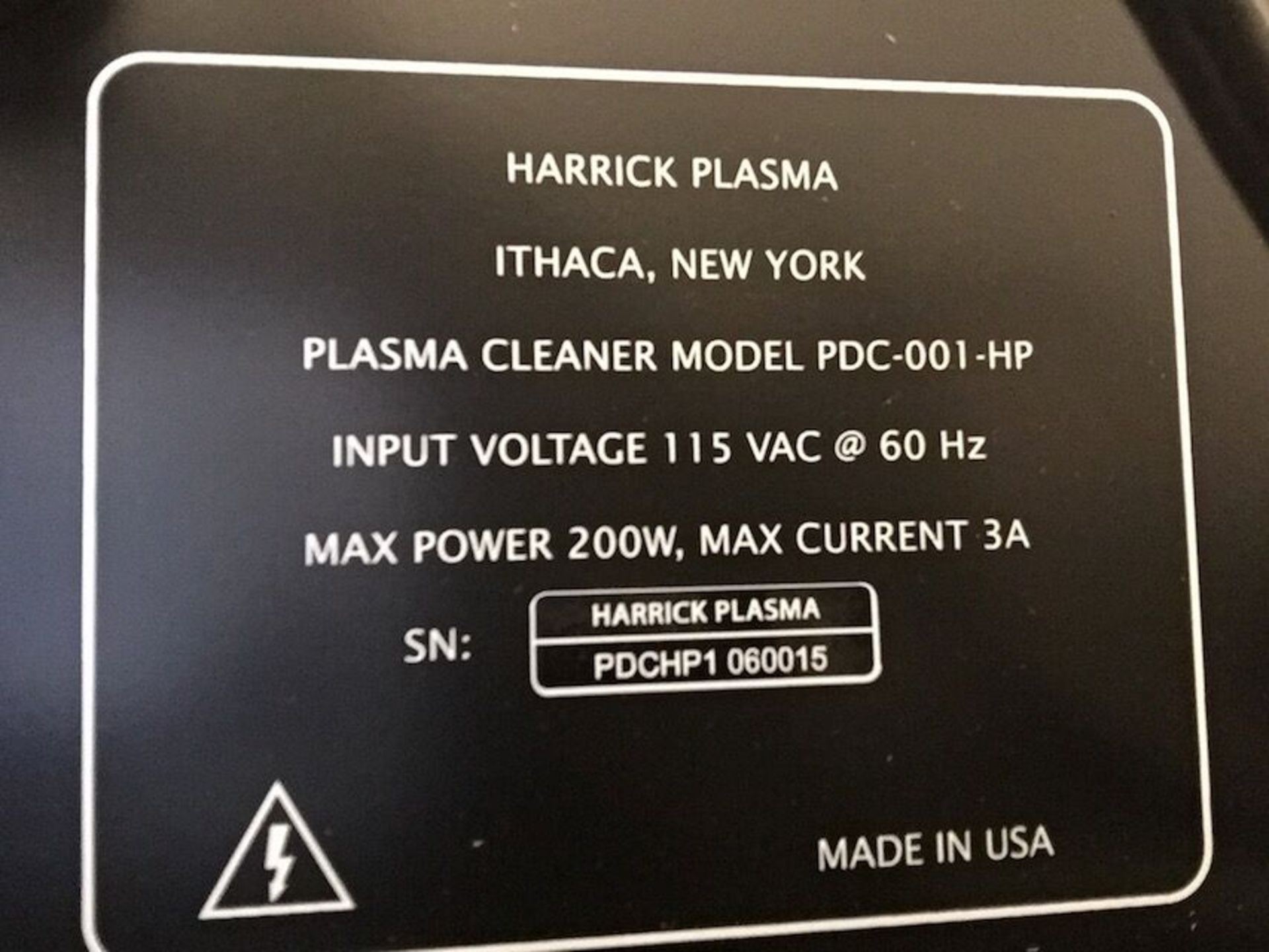 Harrick Plasma Plasma Cleaning System - Image 5 of 9