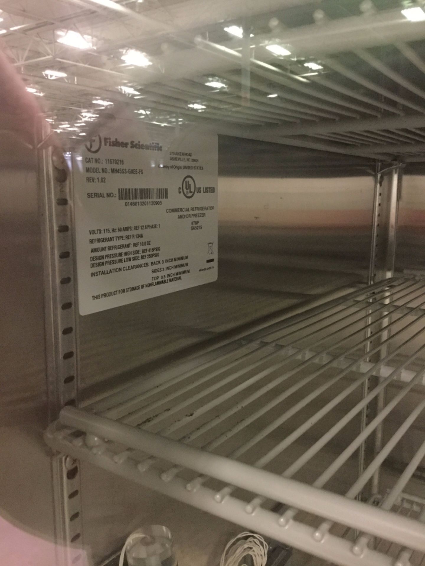 Fisher Scientific MH45SS-GAEE-FS Refrigerator - Image 2 of 3