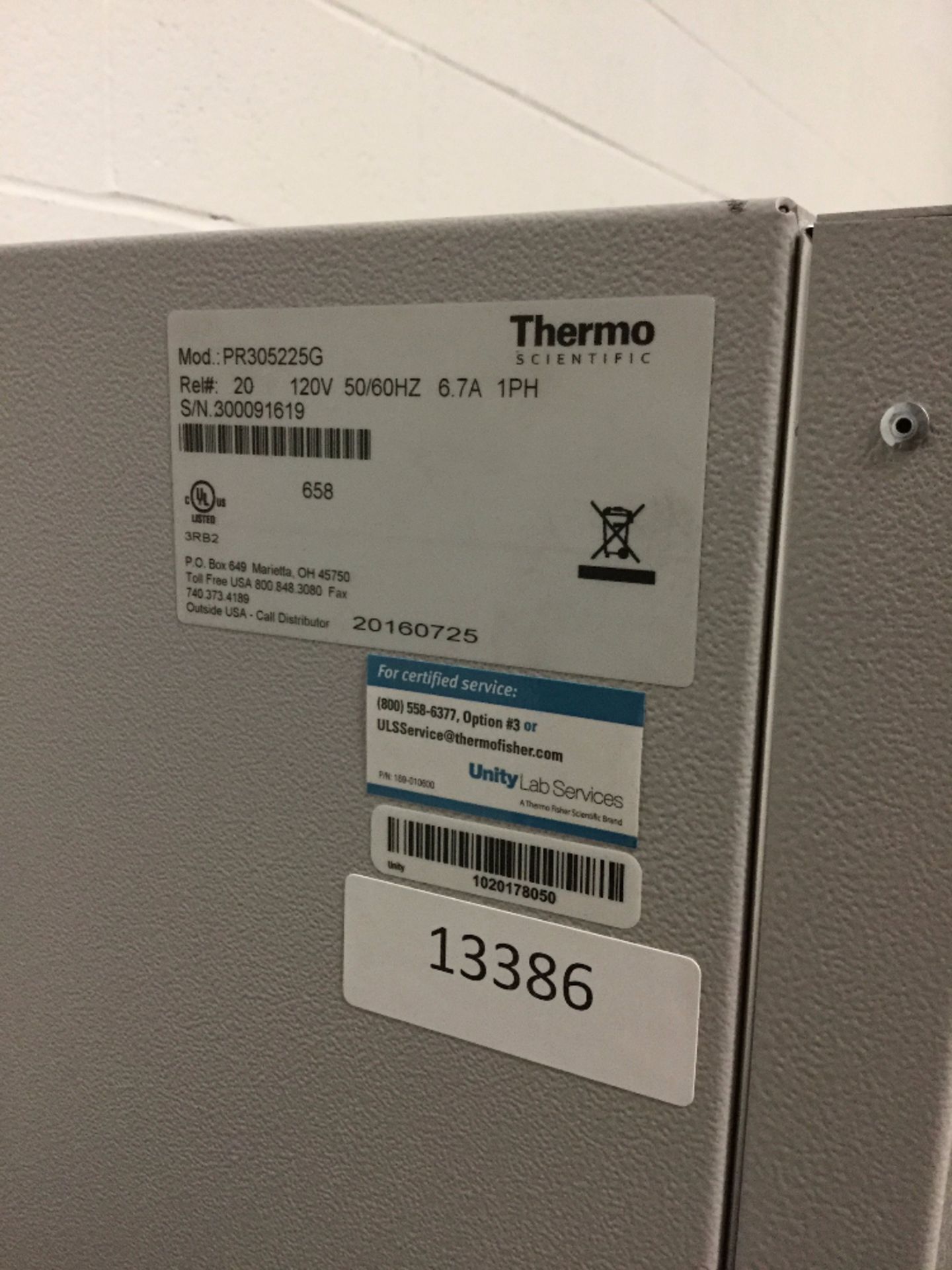 Thermo Scientific PR305225G Benchtop Incubator - Image 3 of 3