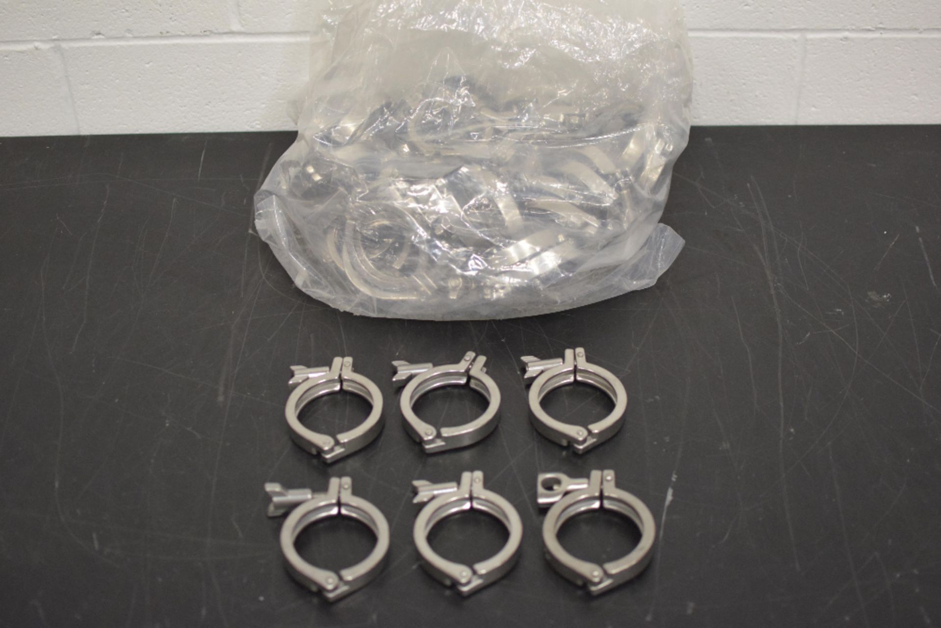 Lot of 3" Stainless Steel Vessel Clamps