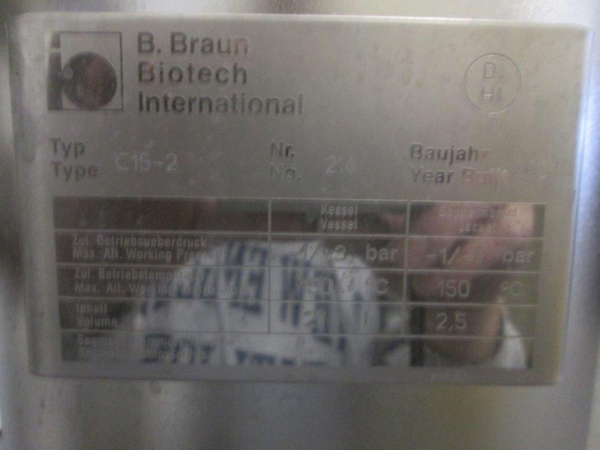 B. Braun Biostat C Bioreactor - Image 11 of 11