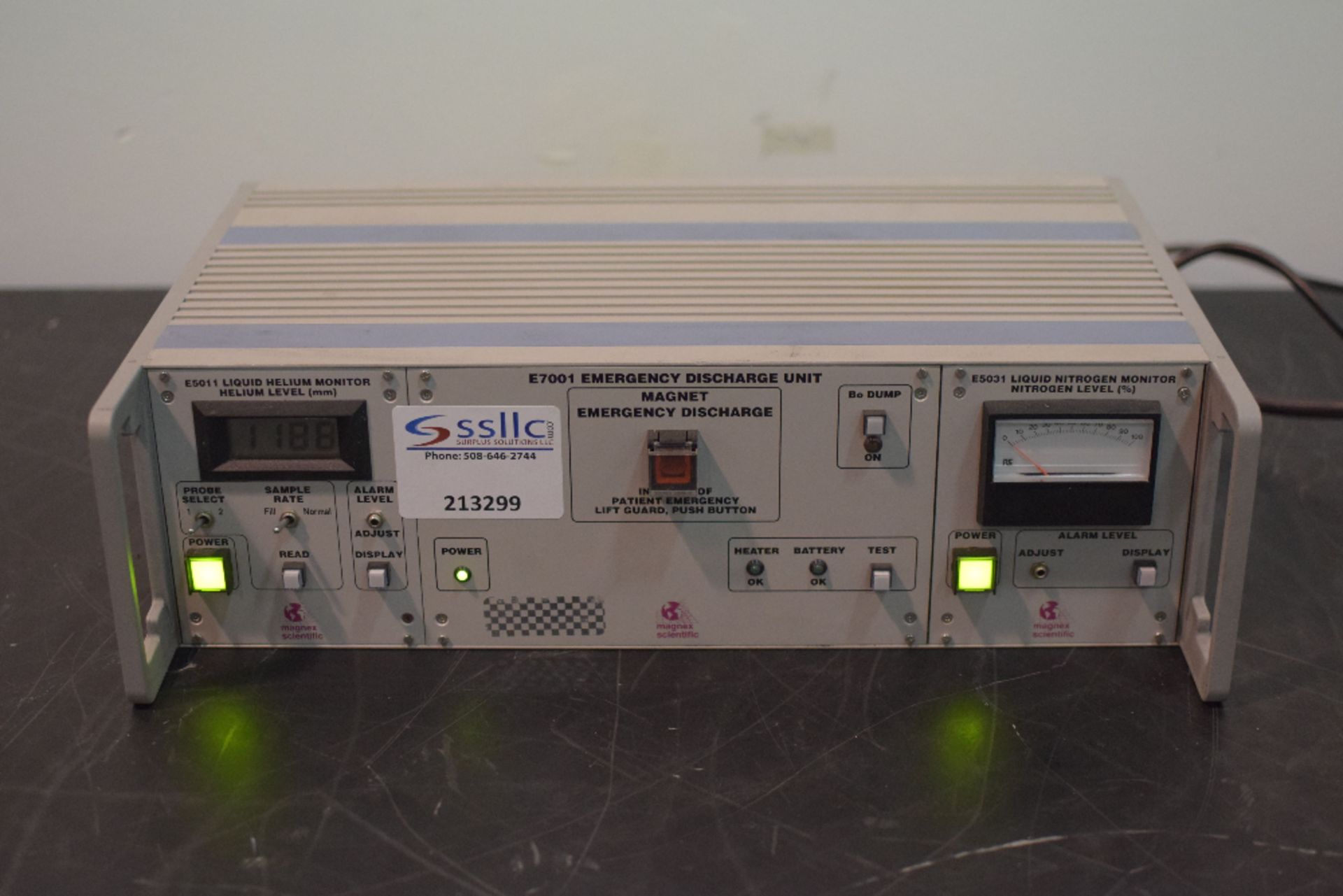 E5011 Liquid Helium Monitor/E7001 Emergency Discharge Unit/E5031 Liquid Nitrogen Monitor