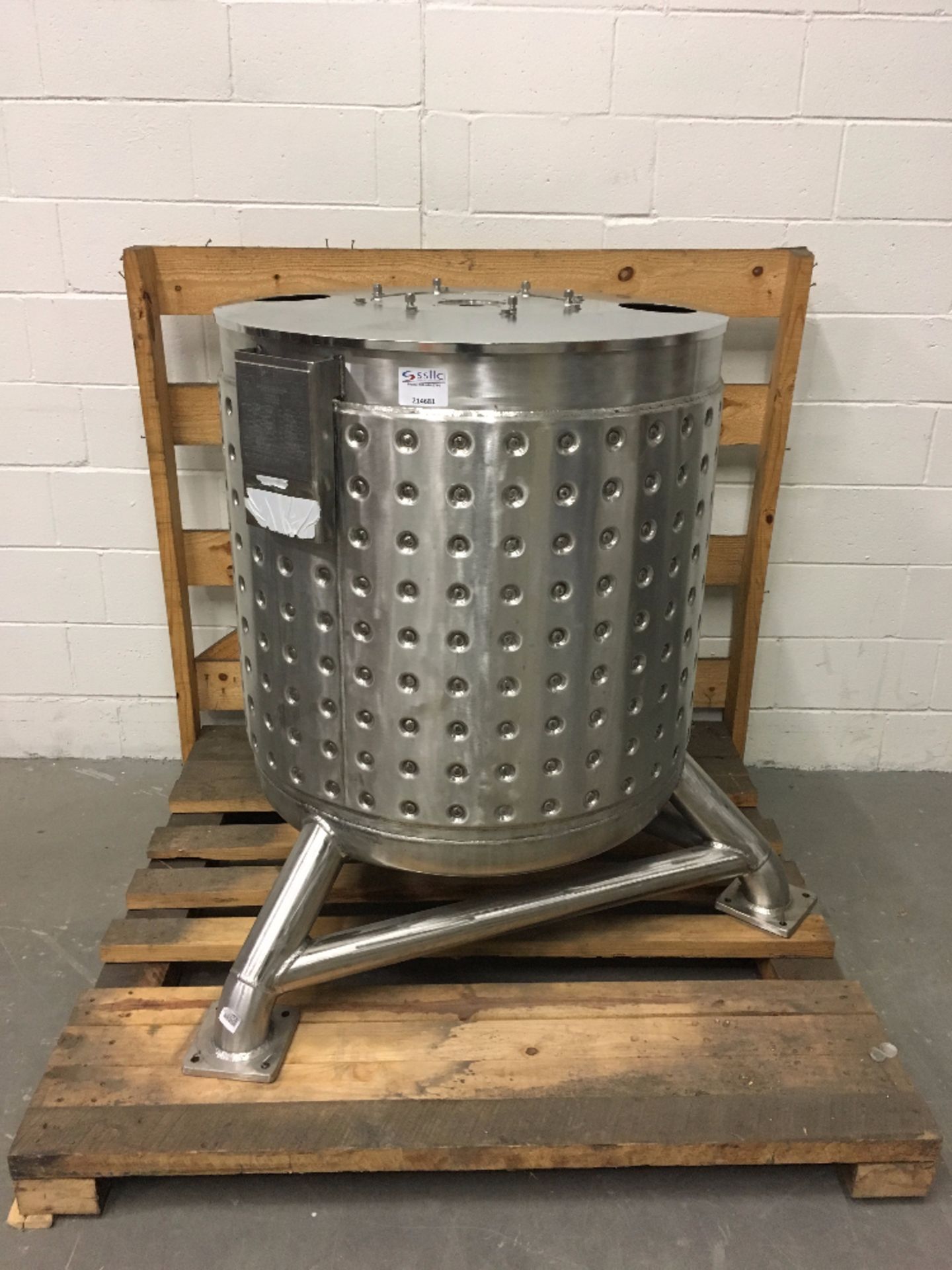 Stainless Technology 300 Liter Open Top Dimpled Tank