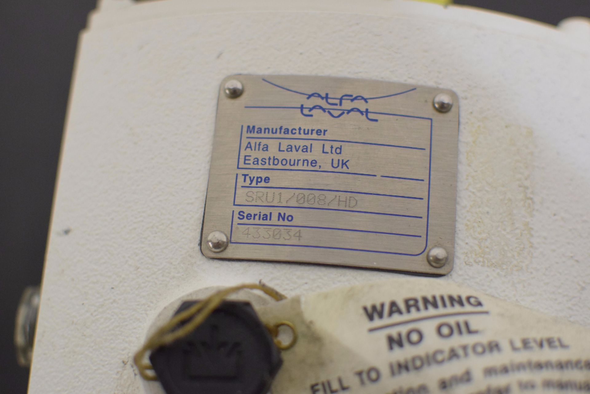 Alfa Laval SRU1/008/HD Pump - Image 2 of 3