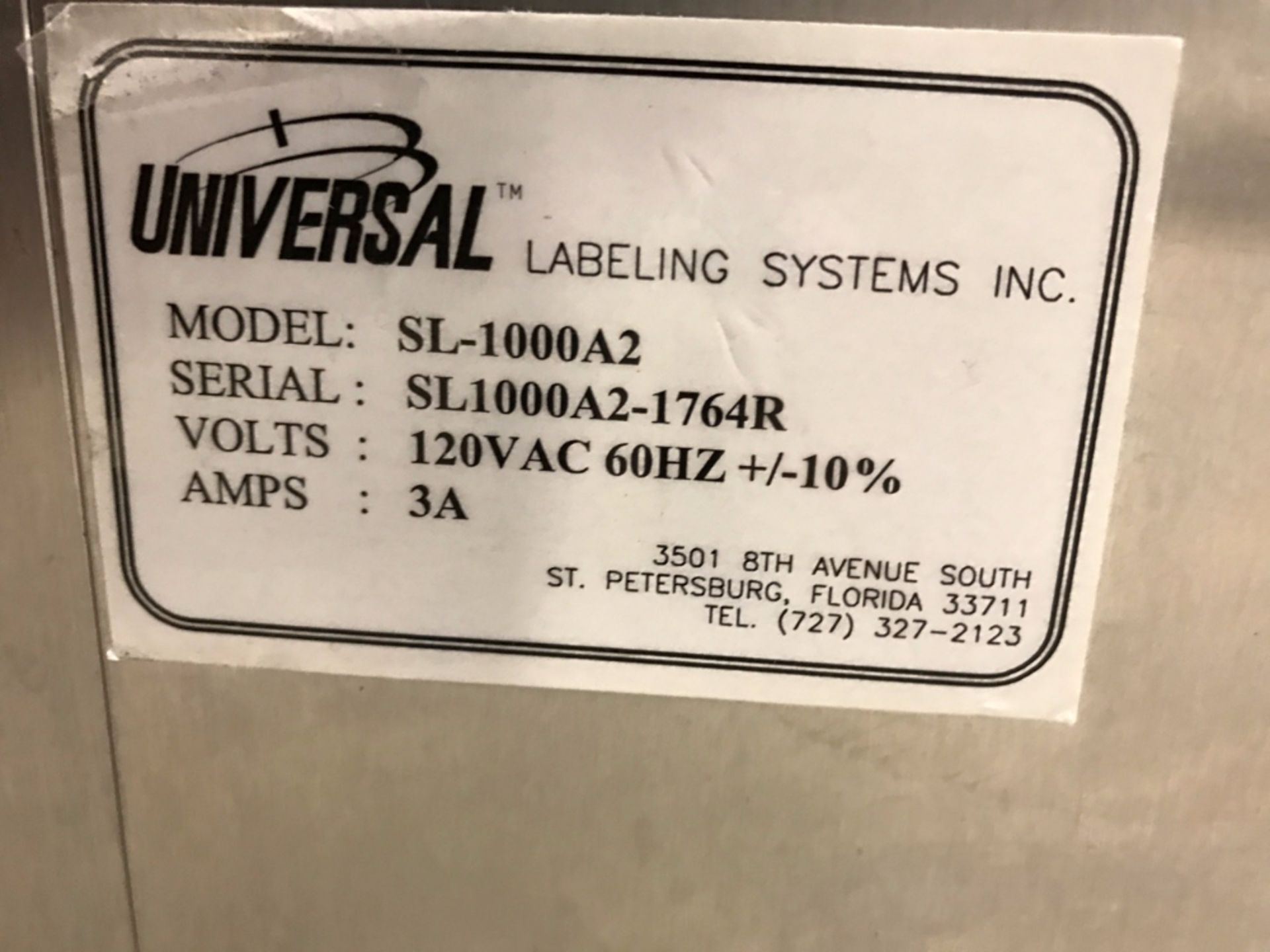 Universal SL-1000A2 Label Applicator - Image 3 of 4