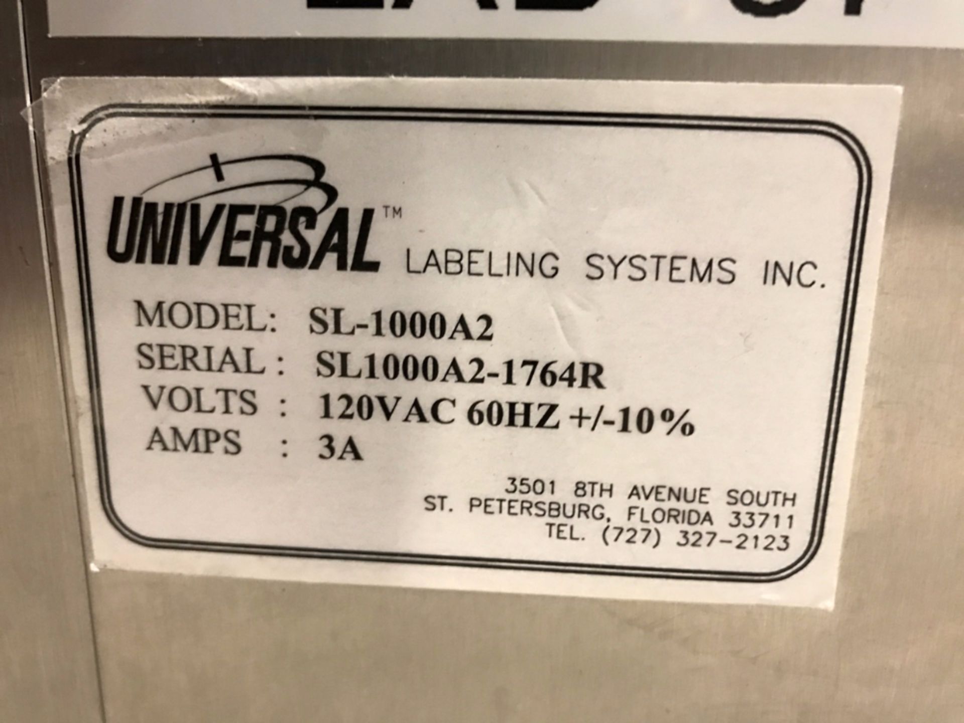 Universal SL-1000A2 Label Applicator - Image 4 of 4