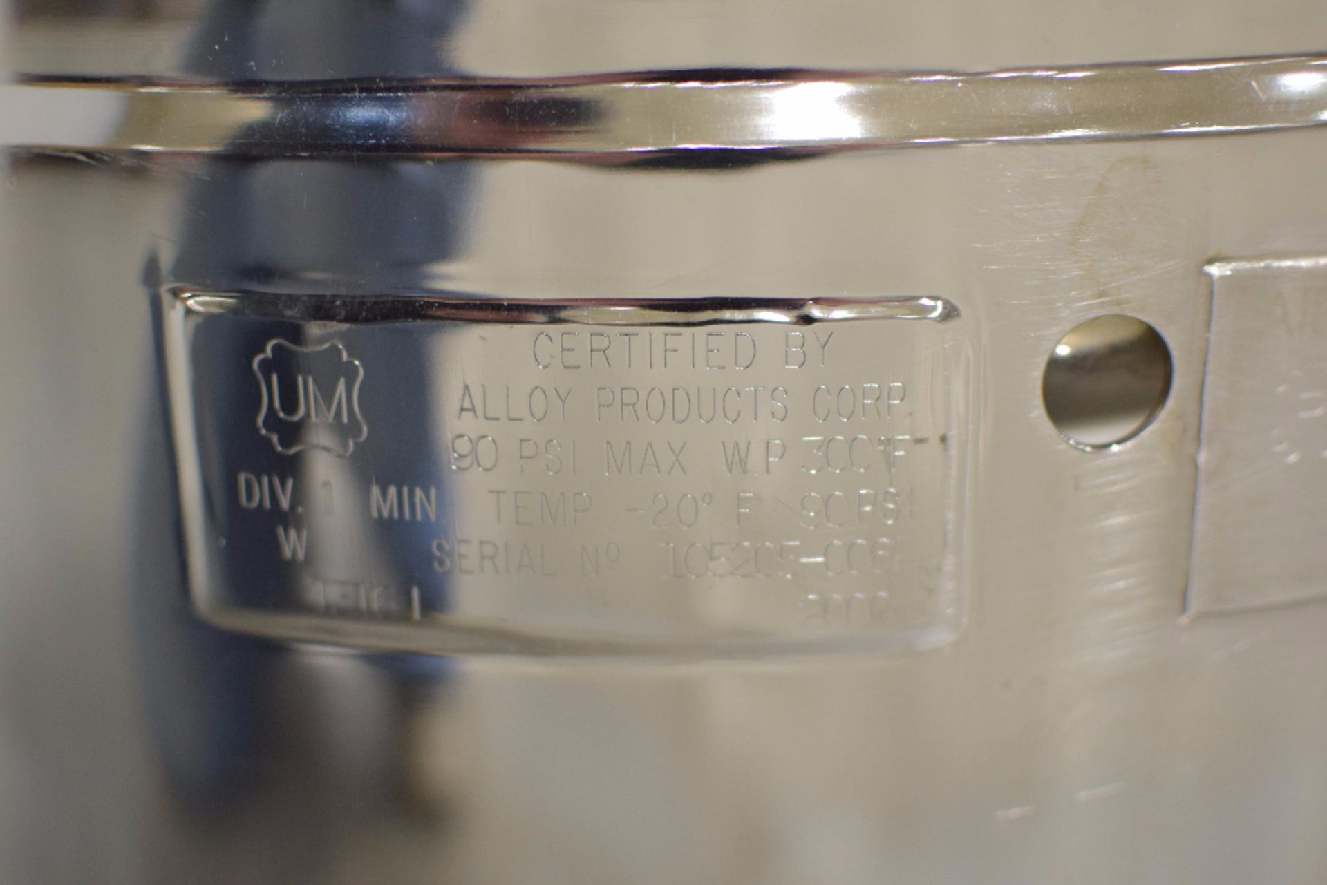 Alloy Products Portable Stainless Steel Vessel - Image 2 of 2
