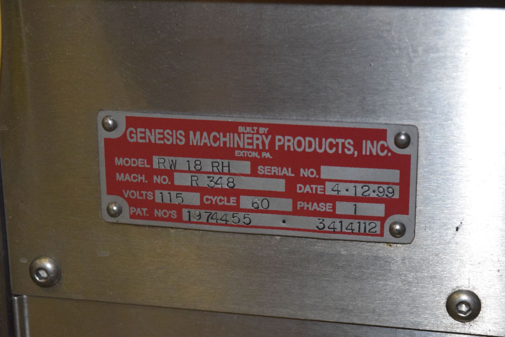 Genesis Machinery Products RW18RH Westcapper - Image 4 of 10