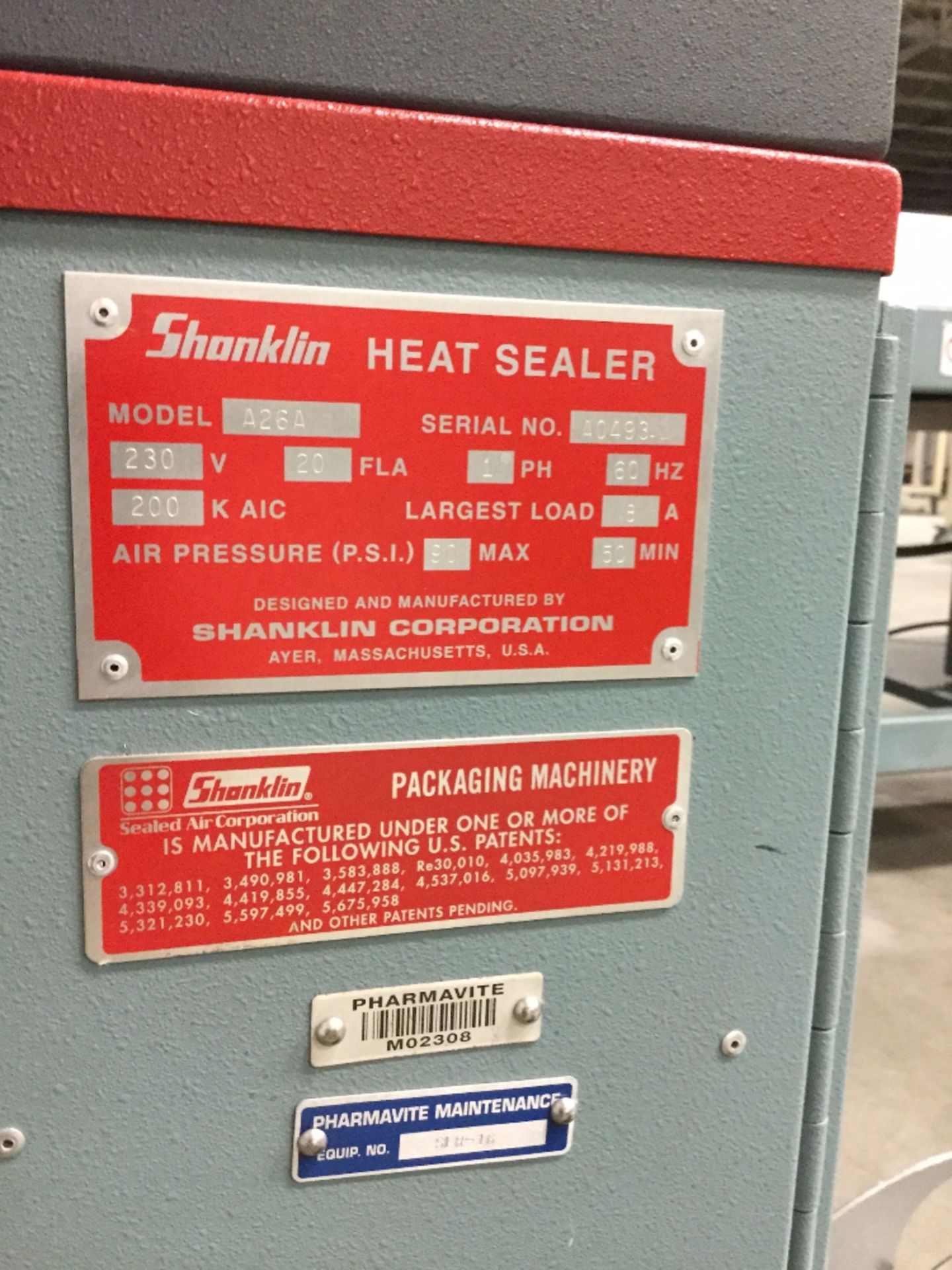 Shanklin Model A26A Heat Sealer - Image 7 of 10