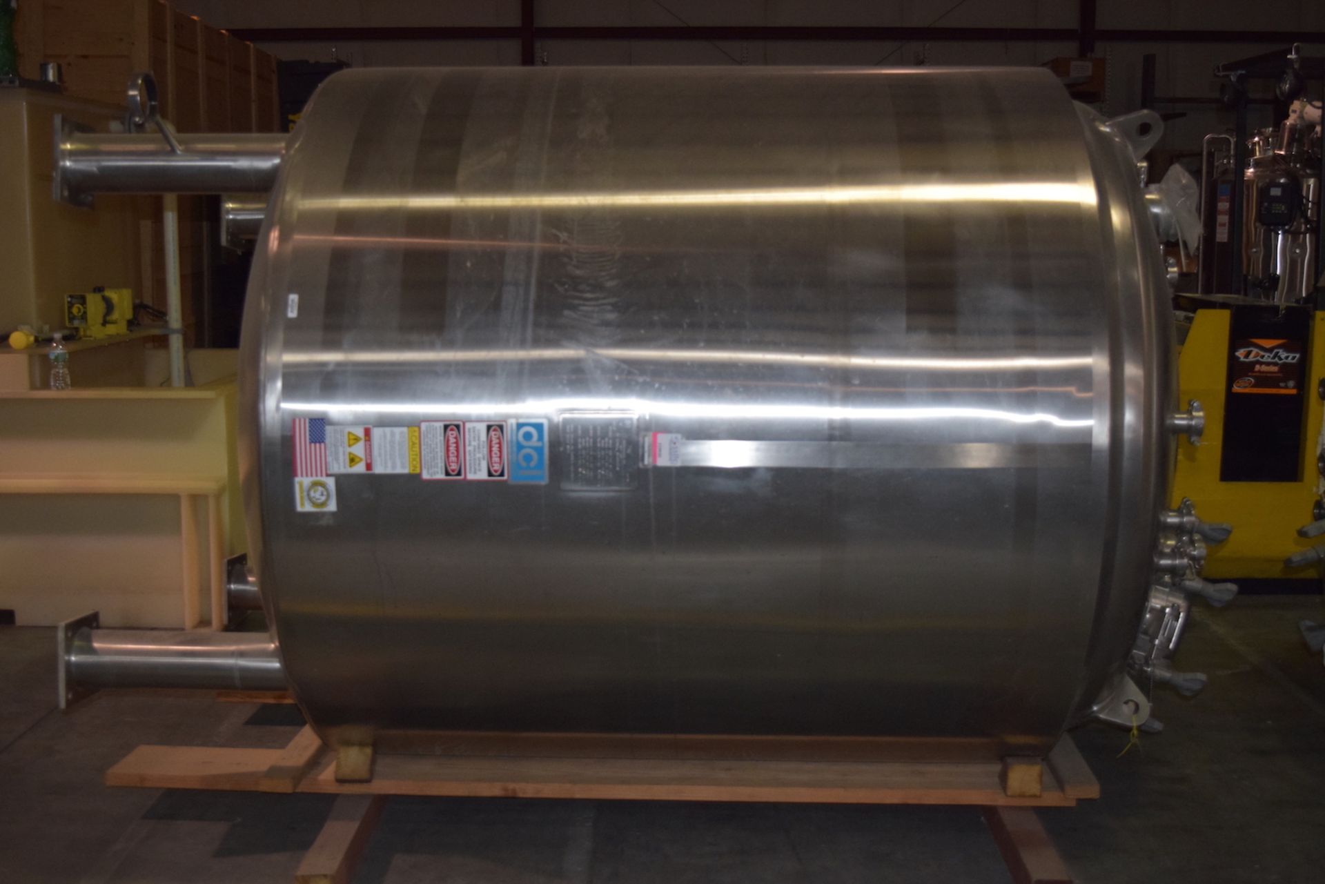 DCI 4000 Liter Stainless Steel Jacketed Vessel
