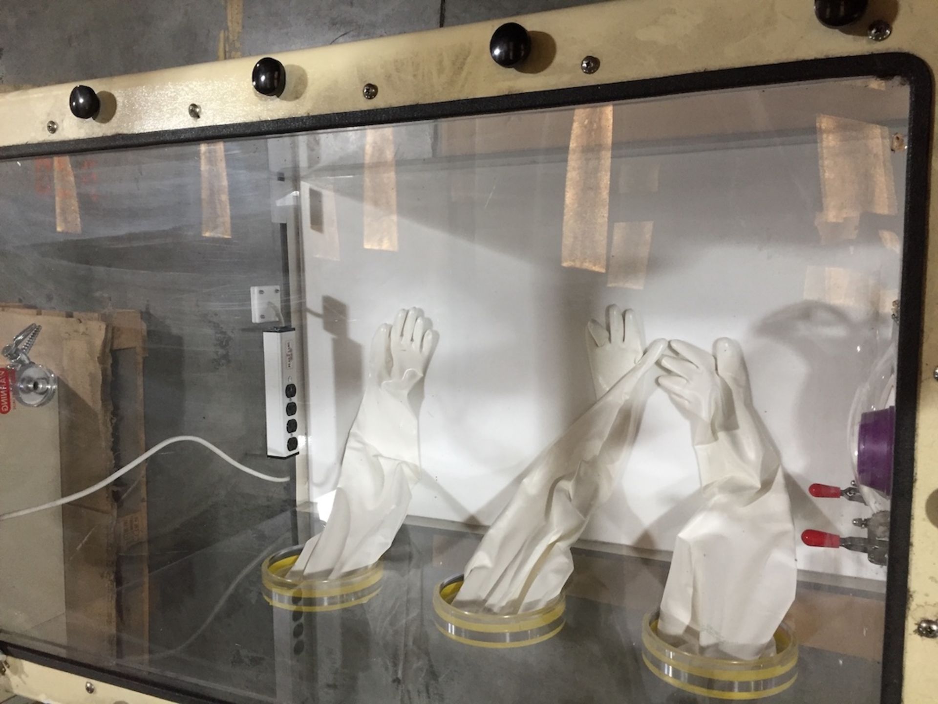 Plas-Labs Model 830-ABD 3-Glove Isloation Chamber - Image 3 of 3