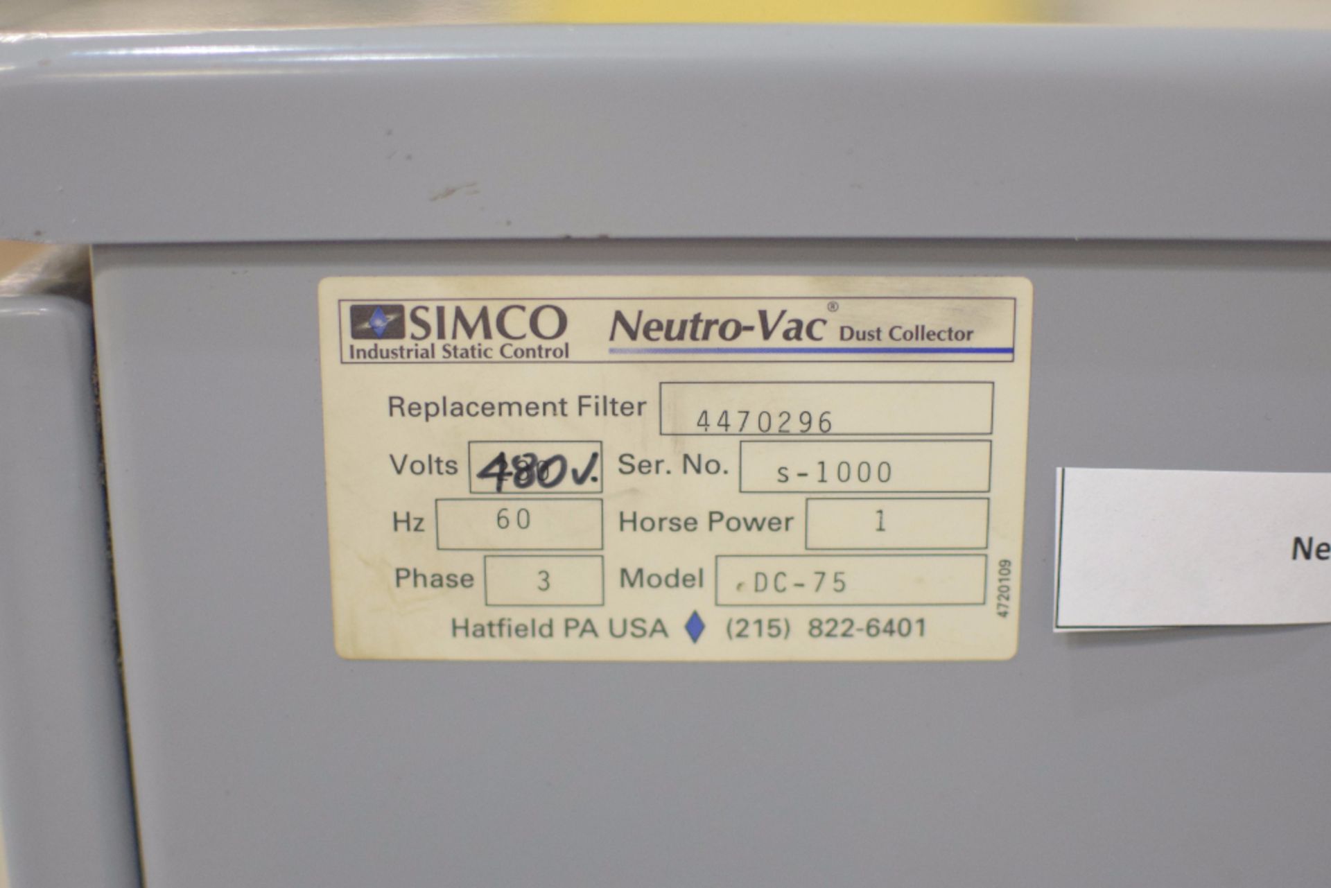 Neutro-Vac Model DC-75 Dust Collector - Image 4 of 5