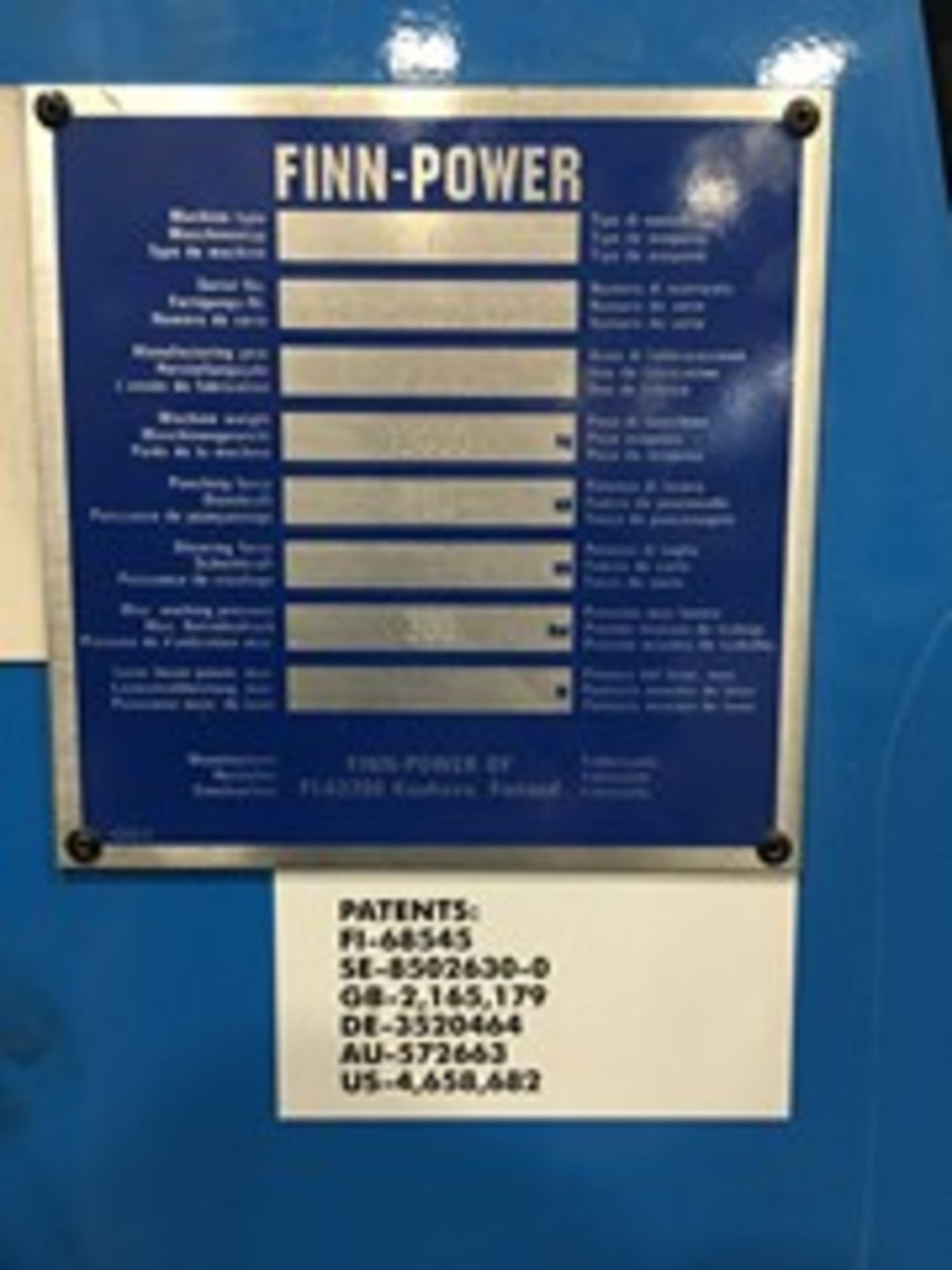 Finn Power C6 CNC Punch   (LOCATED AT MASCOUCHE QC.) - Image 10 of 13